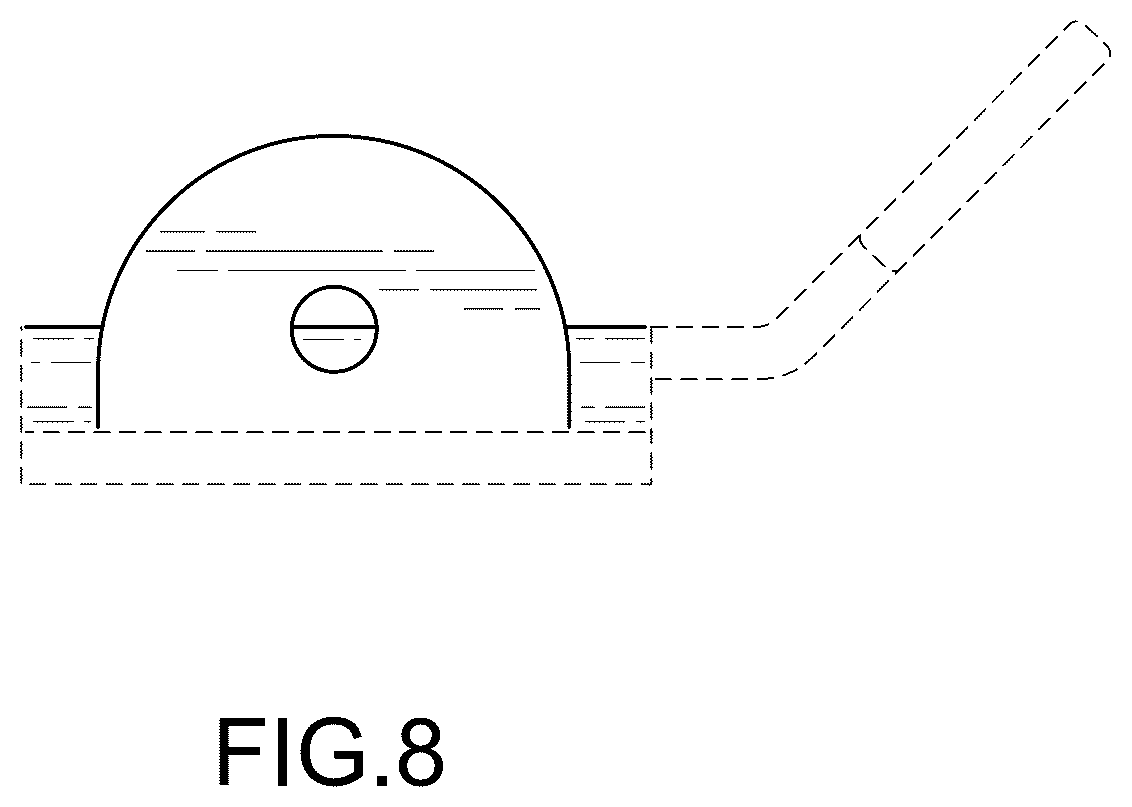 Patent USD1123574 Figure 8 – Mounting plate