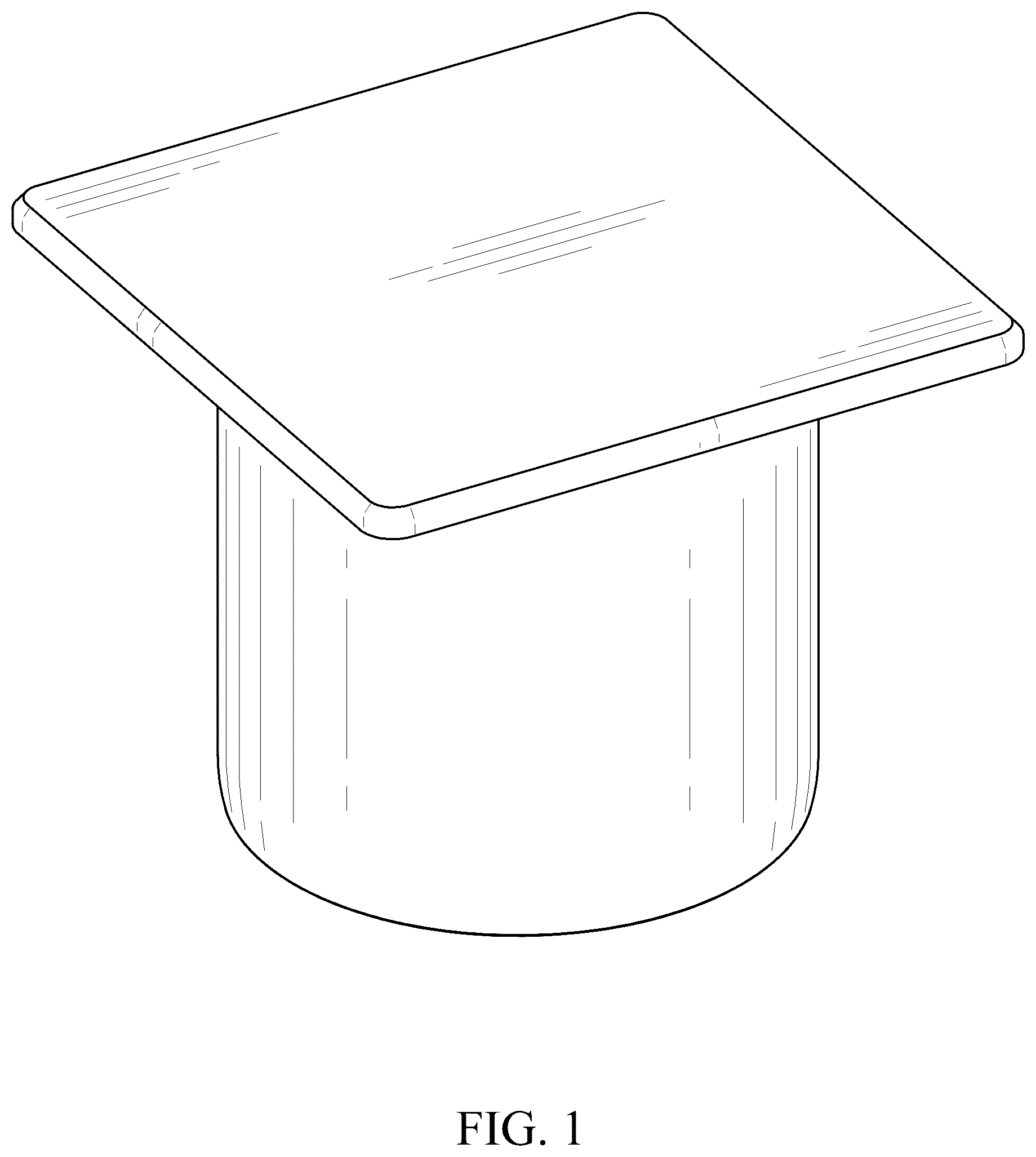 Patent USD1123575 Figure 1 – Core plate