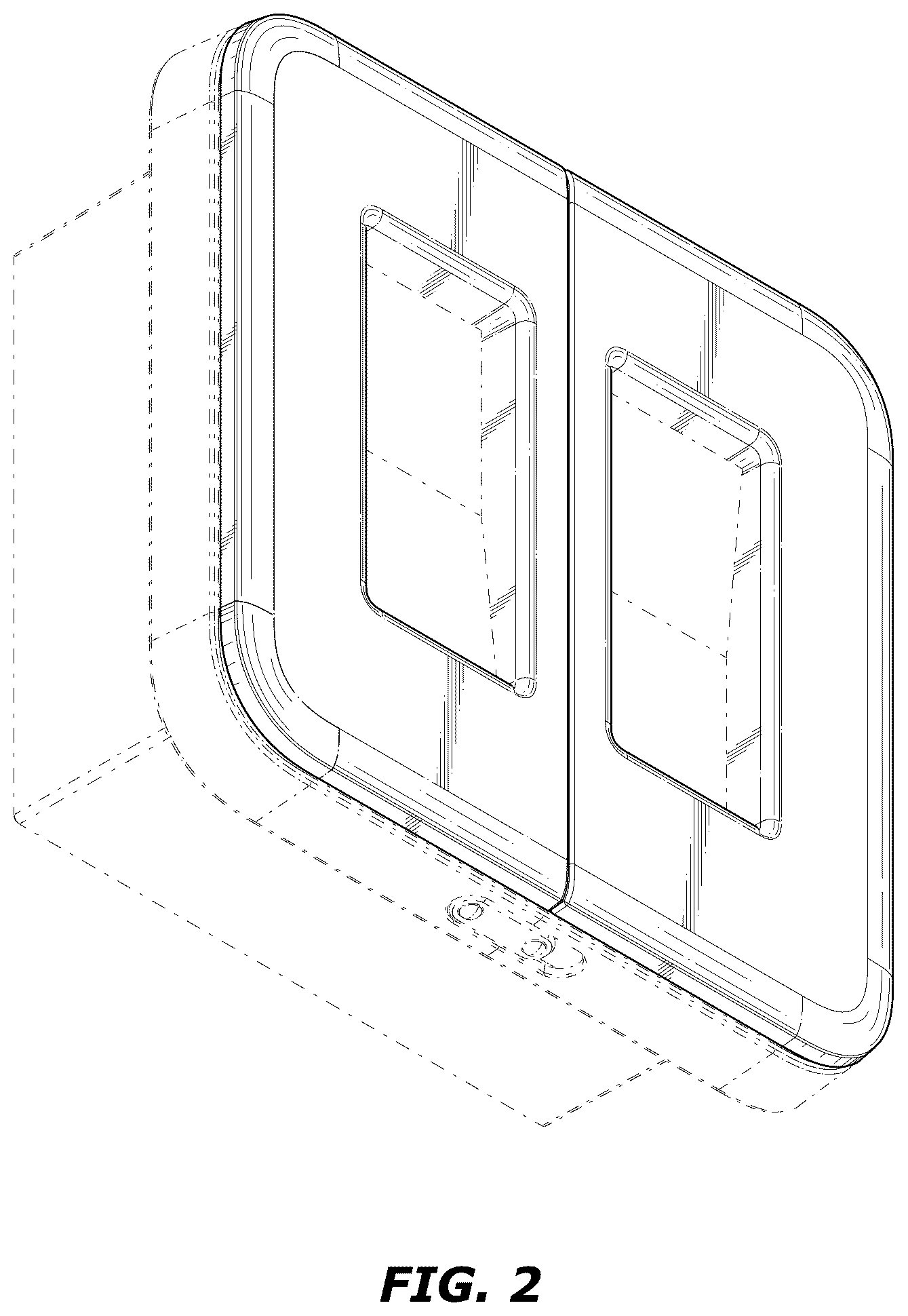 Patent USD1123576 Figure 2 – Light switch cover