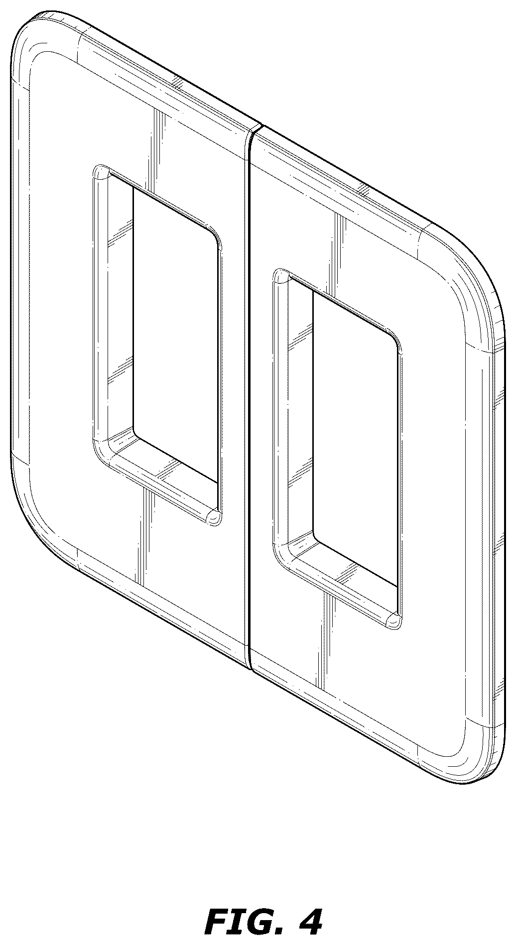 Patent USD1123576 Figure 4 – Light switch cover