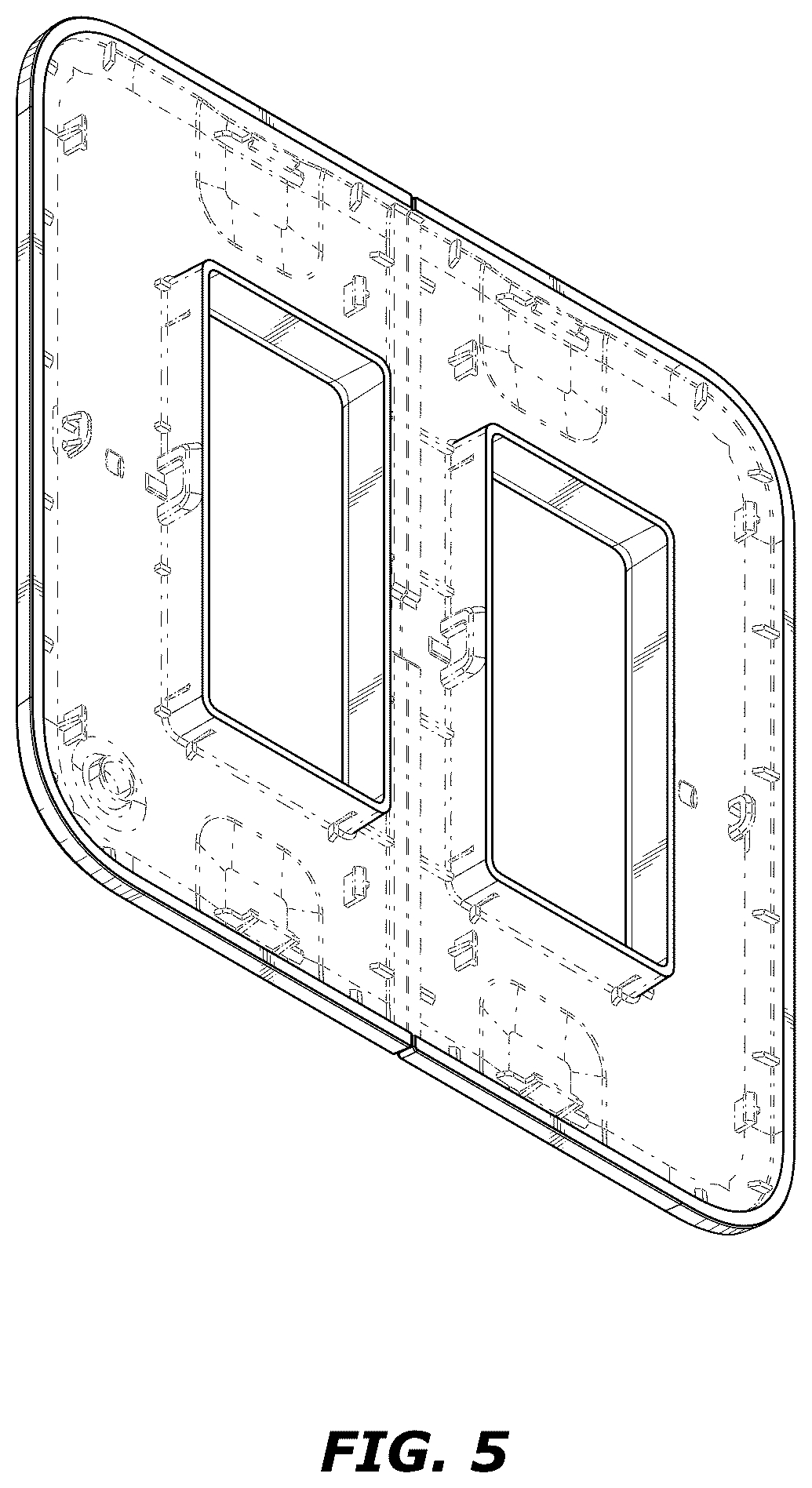 Patent USD1123576 Figure 5 – Light switch cover