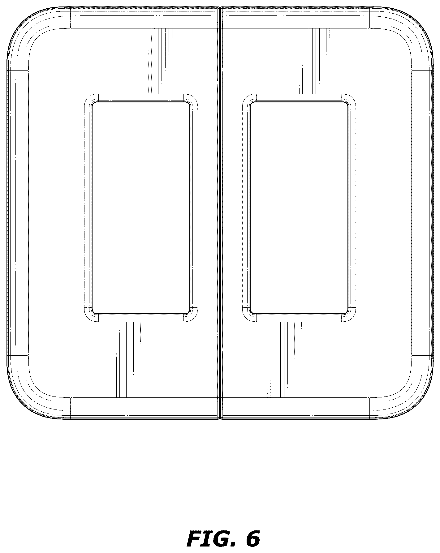 Patent USD1123576 Figure 6 – Light switch cover