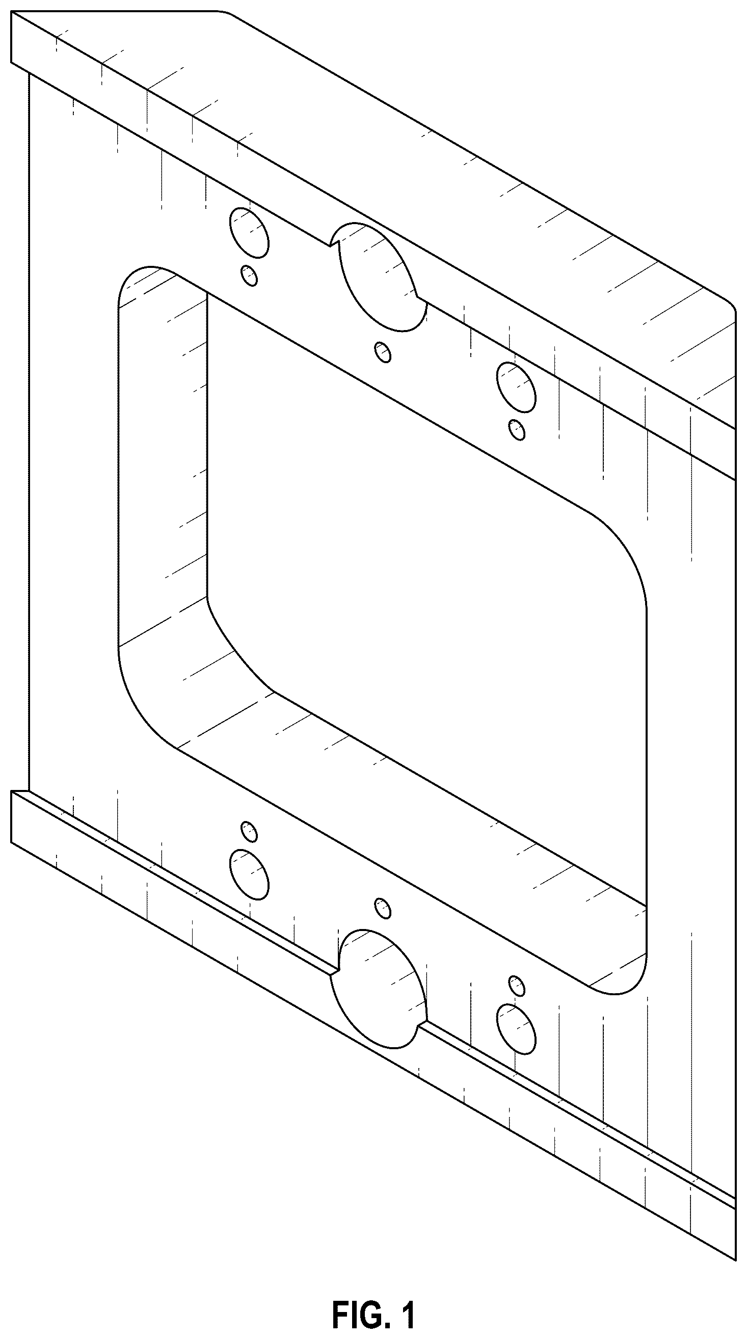 Patent USD1123580 Figure 1 – Electrical device mount