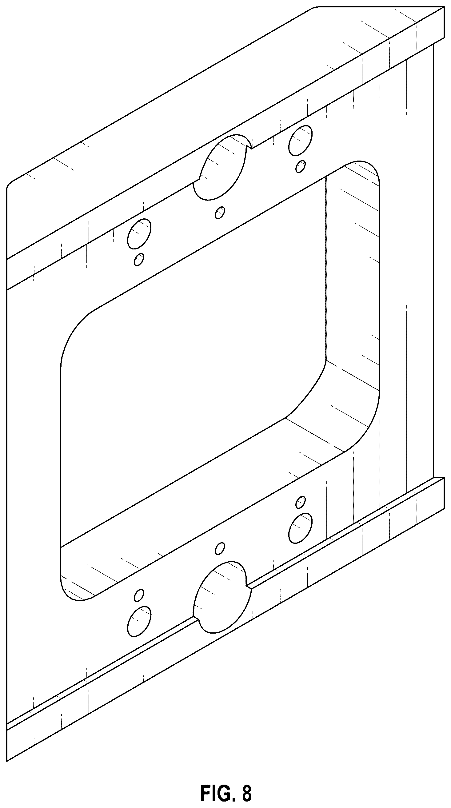 Patent USD1123580 Figure 5 – Electrical device mount