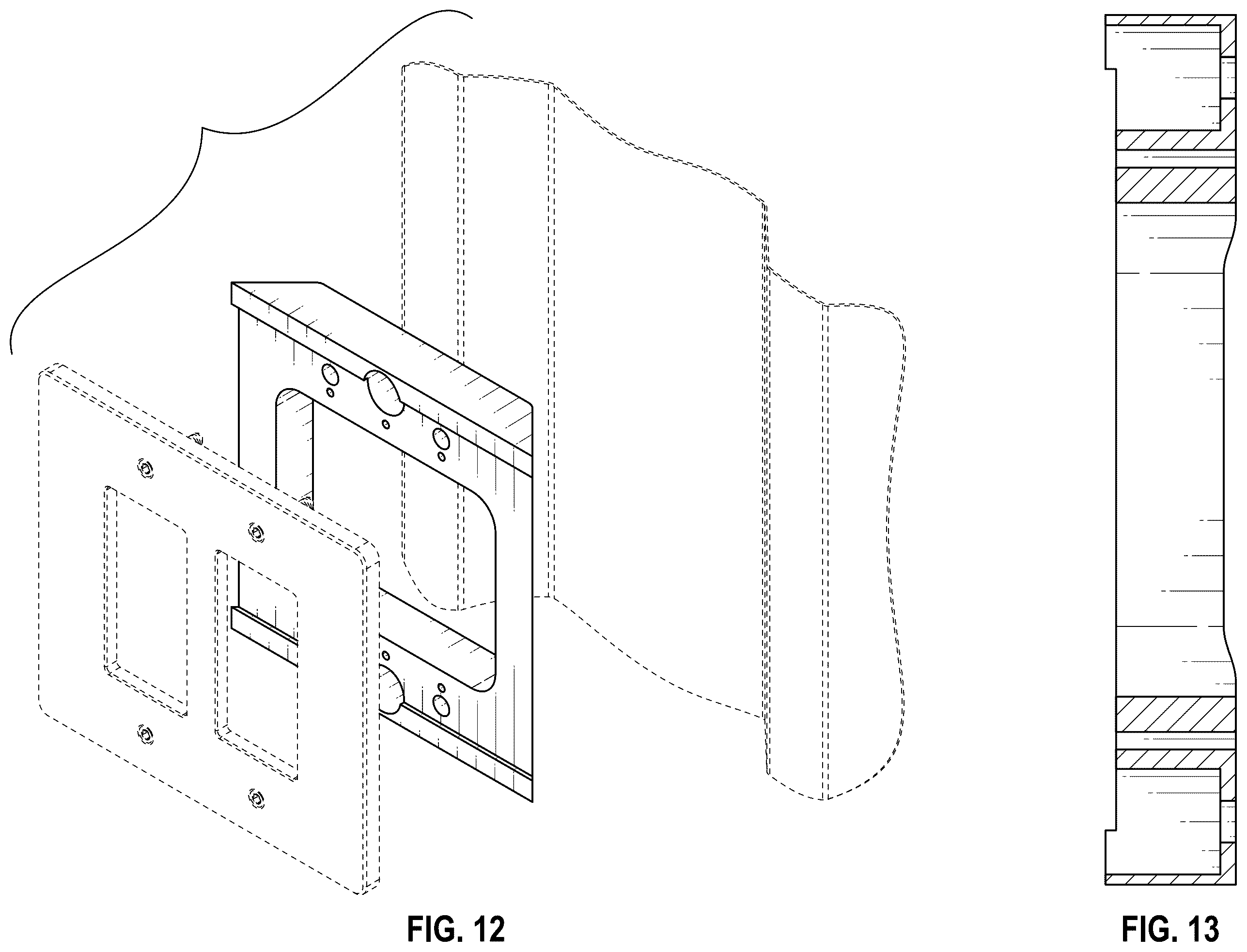 Patent USD1123580 Figure 9 – Electrical device mount