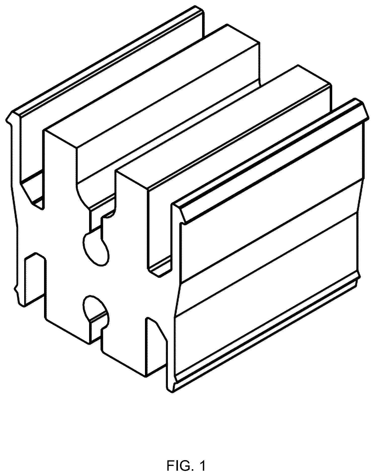 Patent USD1123583 Figure 1 – Clip for mounting battens