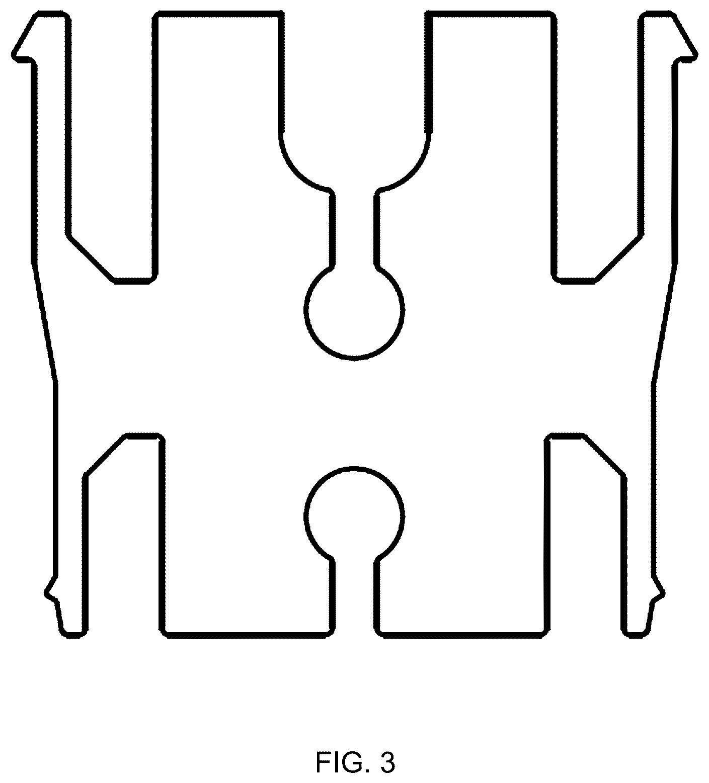 Patent USD1123583 Figure 3 – Clip for mounting battens