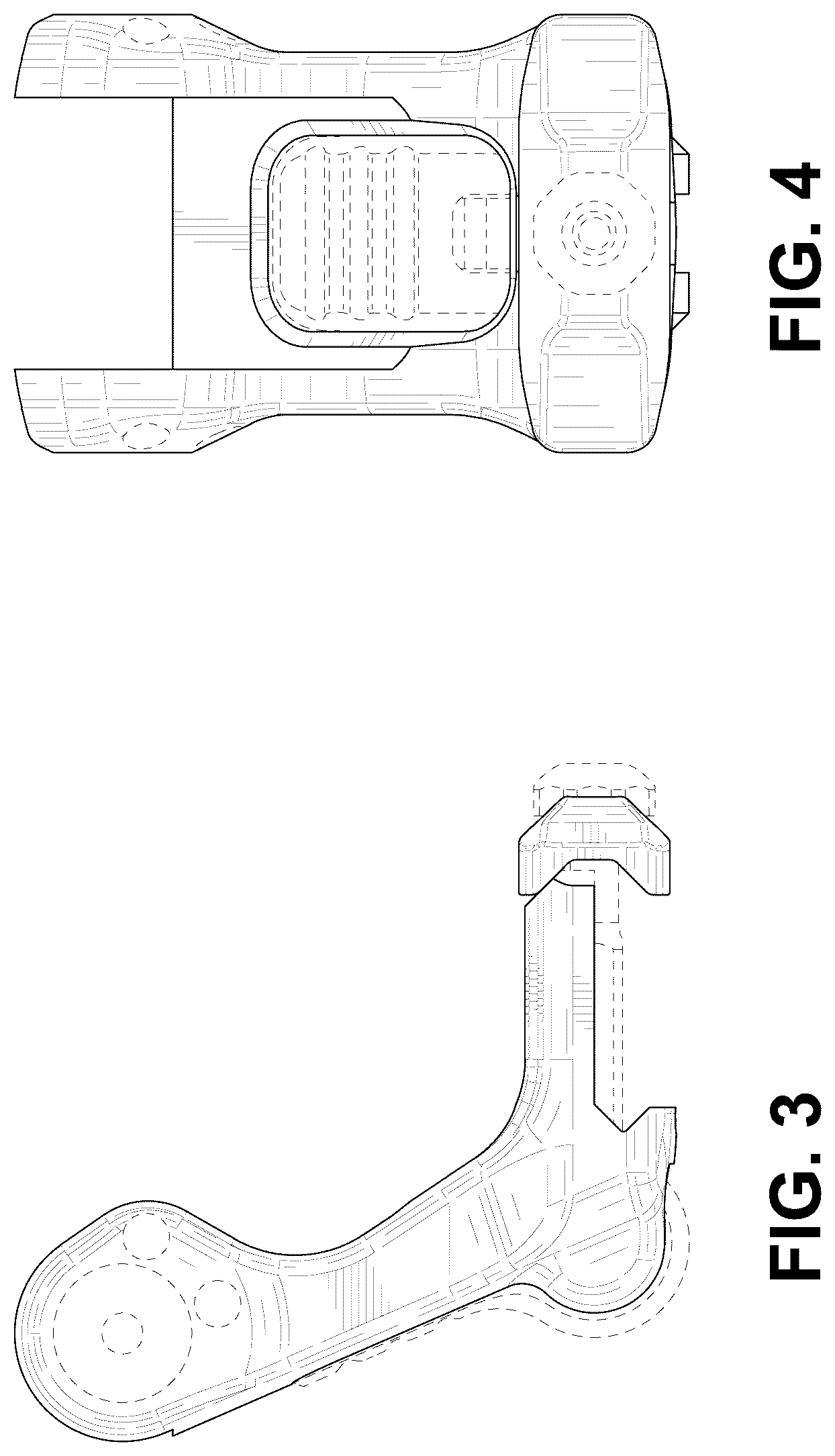 Patent USD1123586 Figure 2 – Accessory rail clamping device