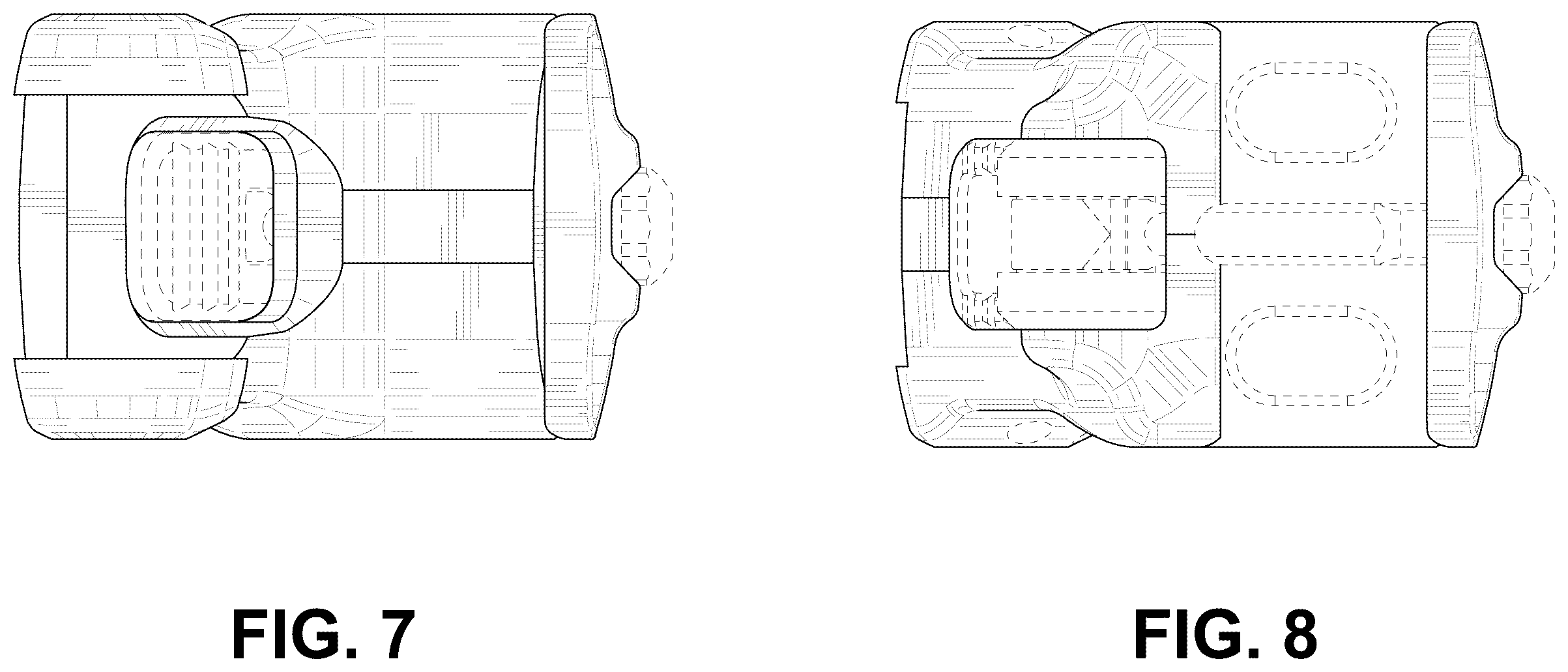 Patent USD1123586 Figure 4 – Accessory rail clamping device