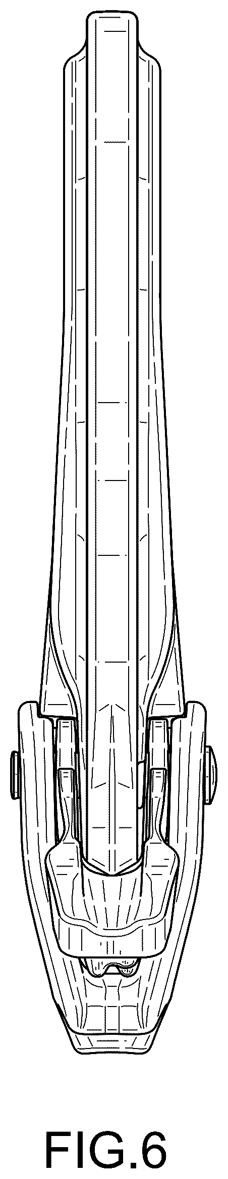 Patent USD1123587 Figure 6 – Rope restraining carabiner