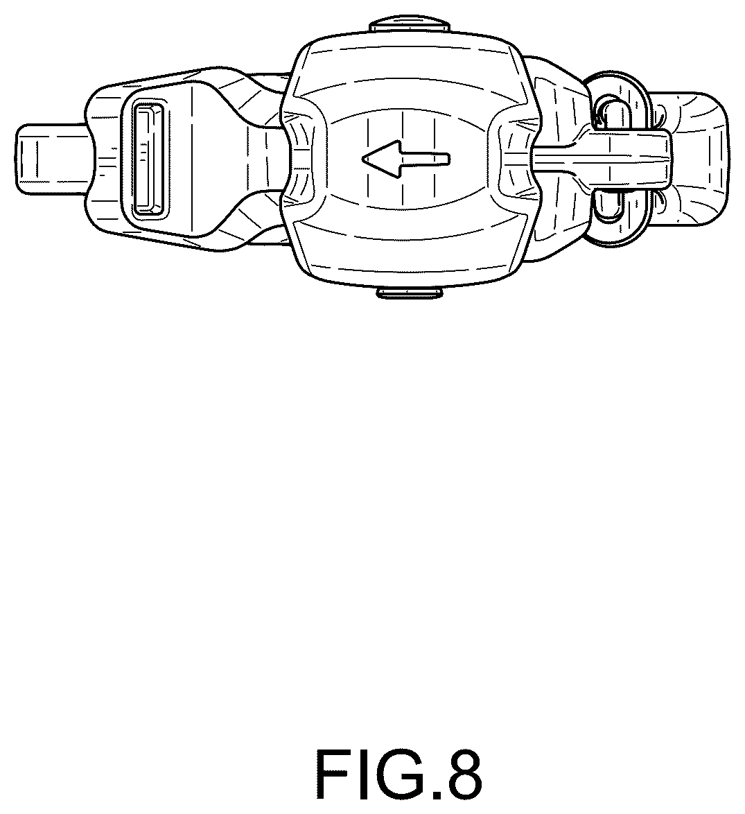 Patent USD1123587 Figure 8 – Rope restraining carabiner