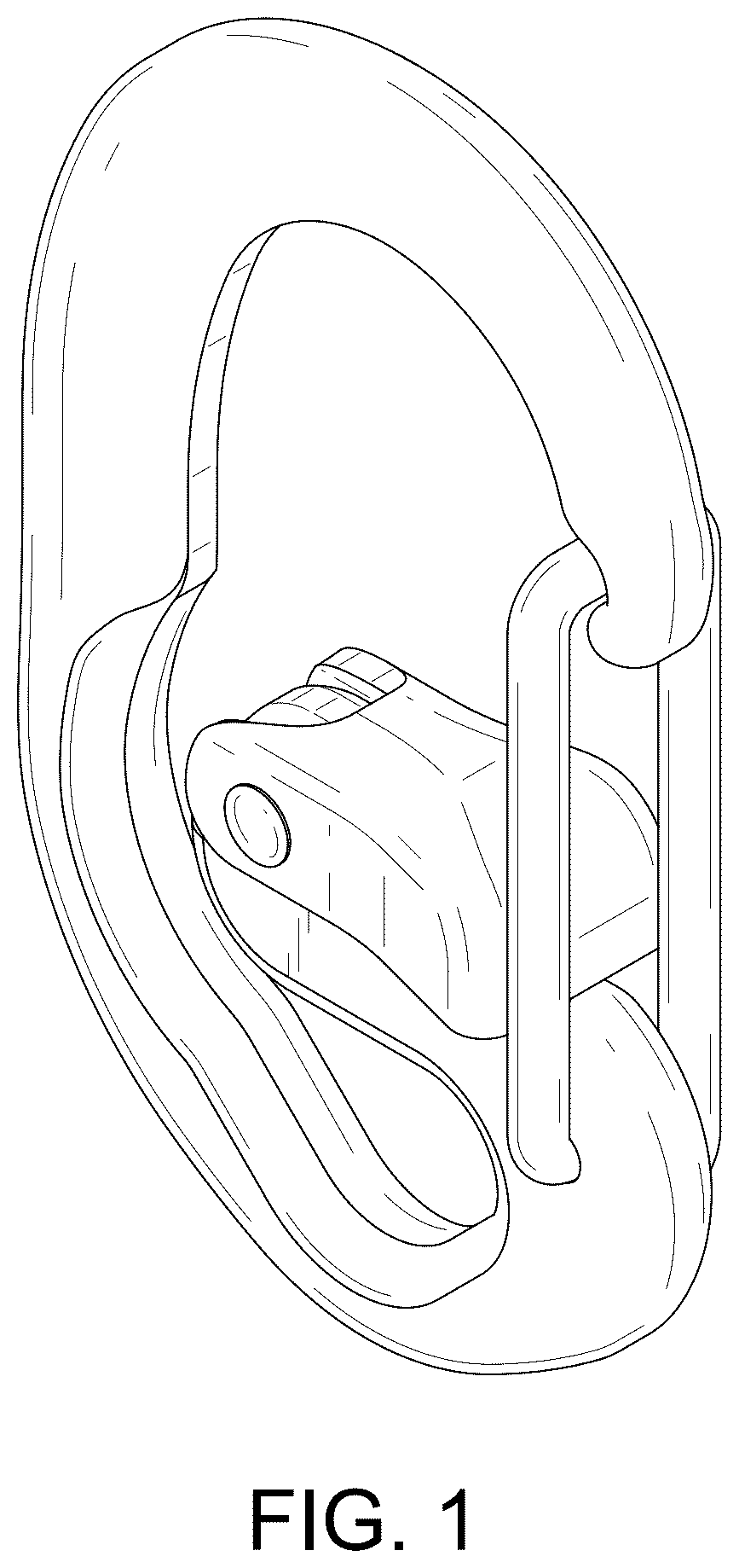Patent USD1123588 — Carabiner — Figure 1