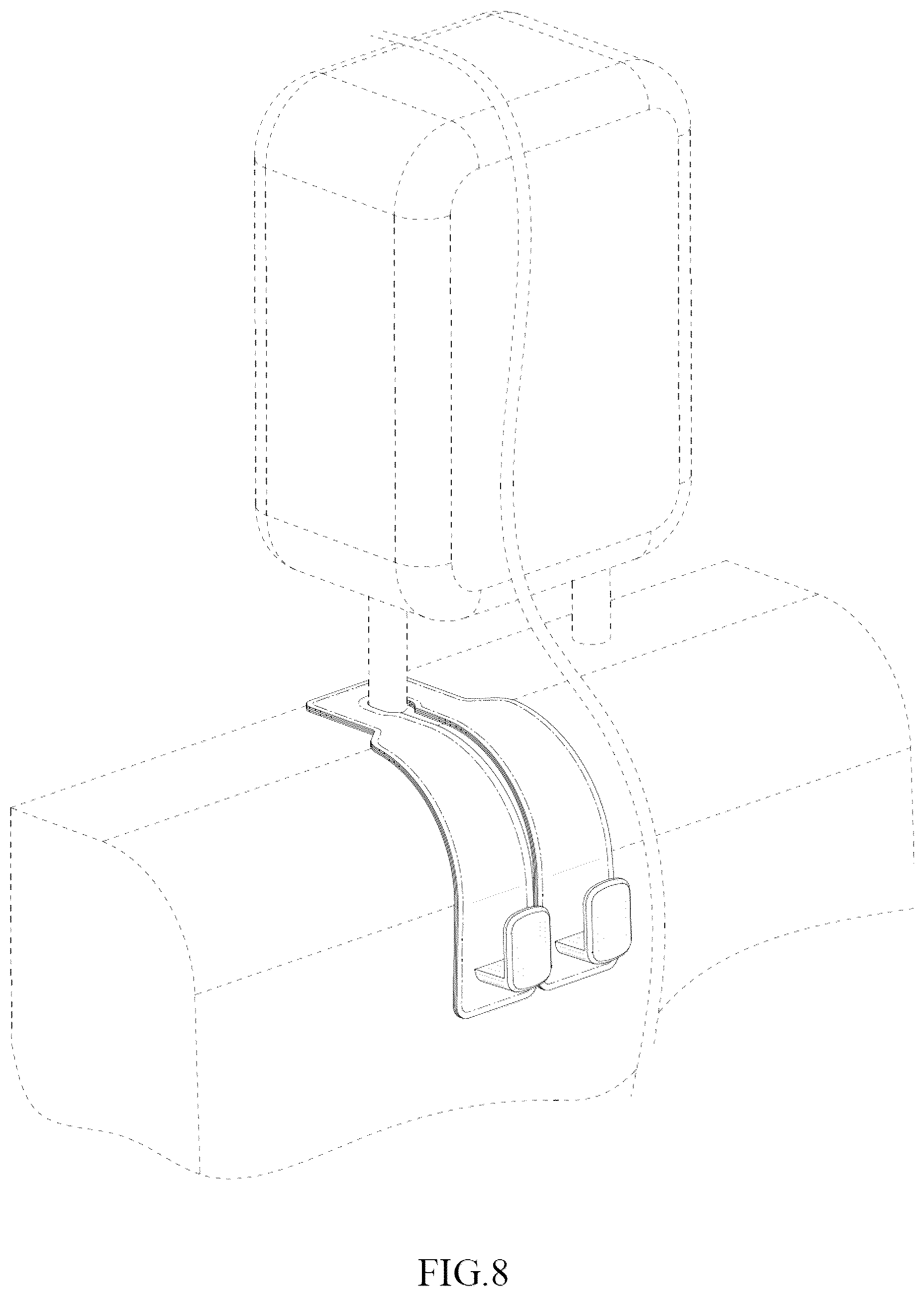 Patent USD1123590 Figure 8 – Car hook