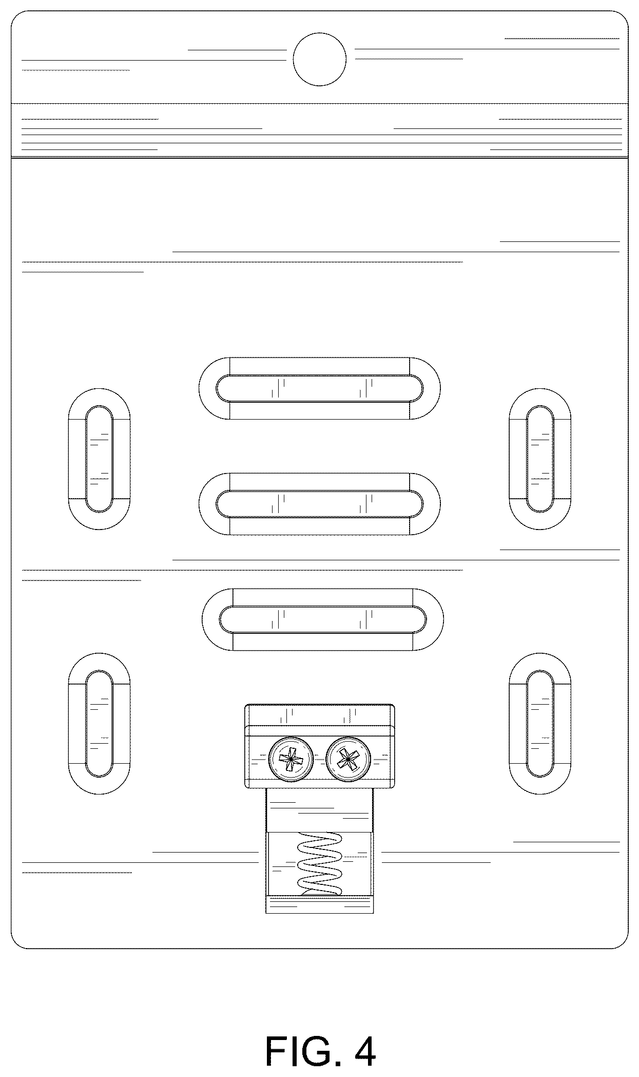 Patent USD1123593 Figure 4 – Backplate for slatwall