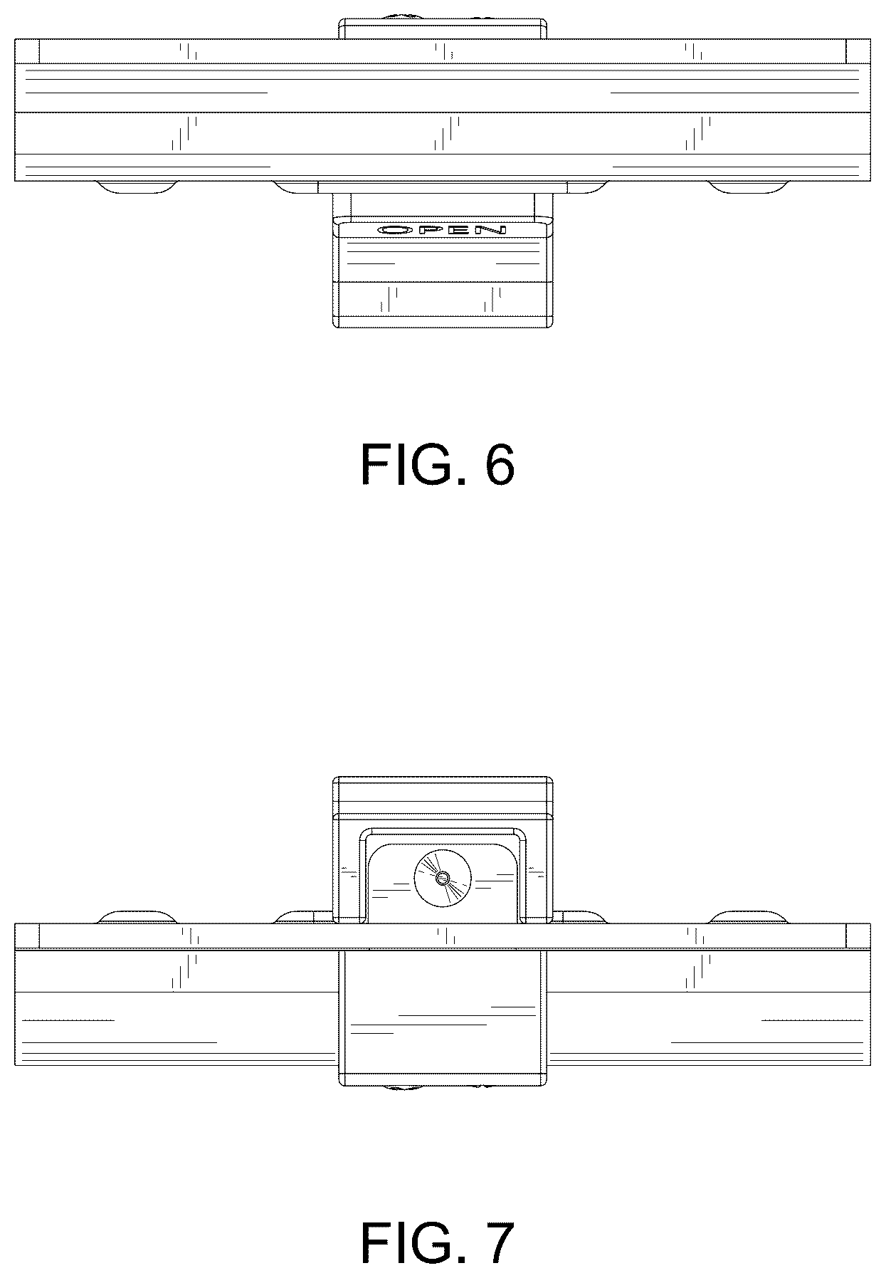 Patent USD1123593 Figure 6 – Backplate for slatwall