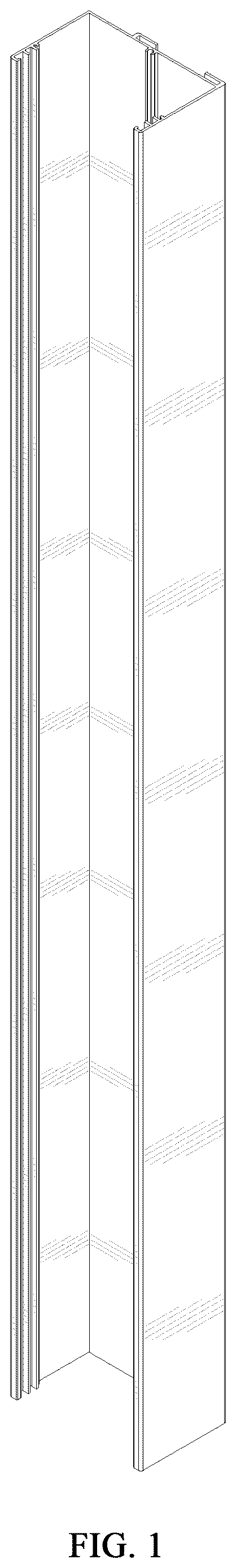 Patent USD1123594 Figure 1 – Upper beam for curtain