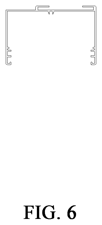 Patent USD1123594 Figure 6 – Upper beam for curtain