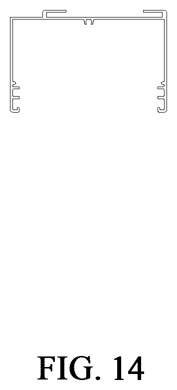 Patent USD1123594 Figure 14 – Upper beam for curtain