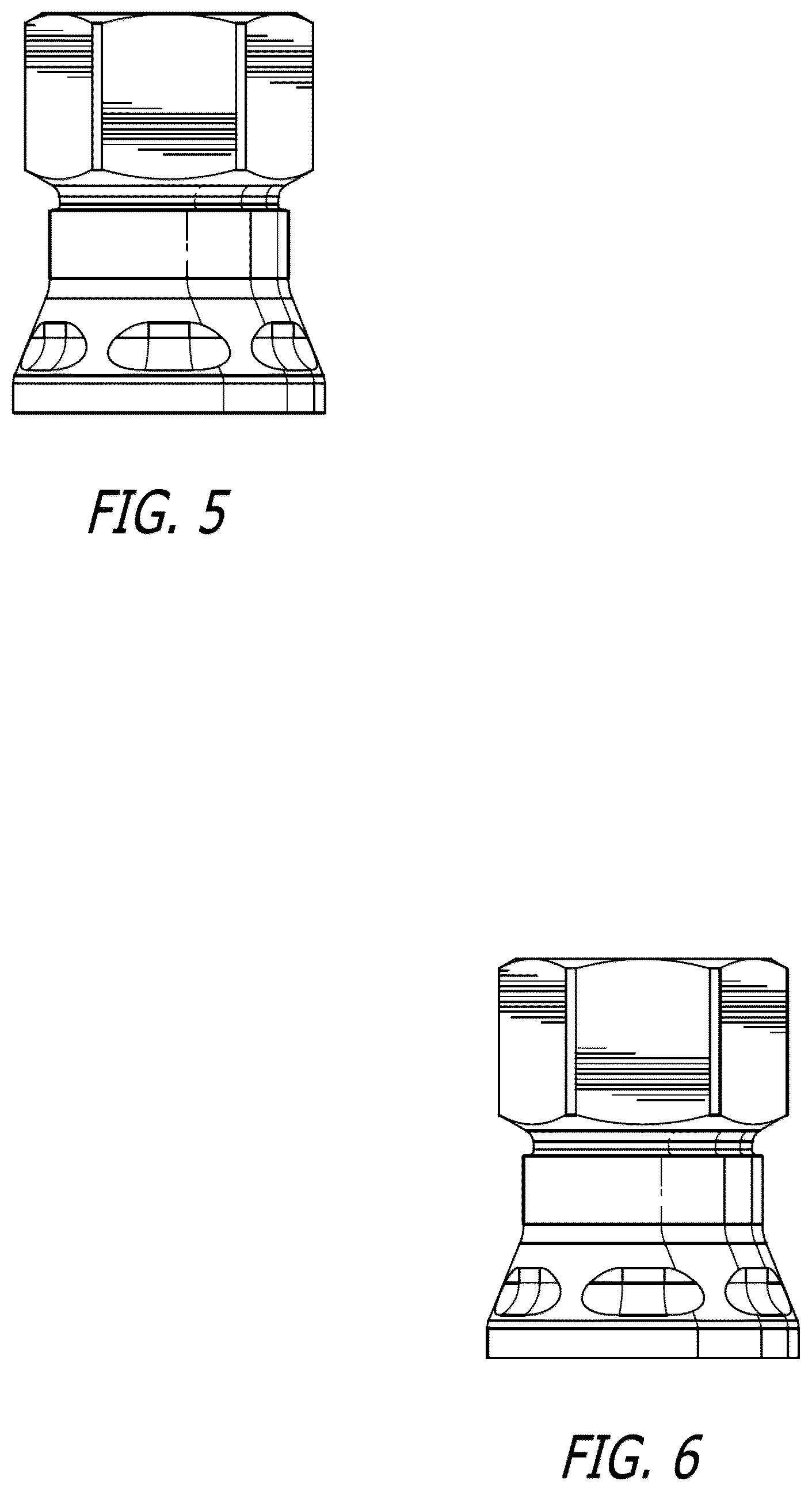 Patent USD1123595 Figure 3 – Fastener