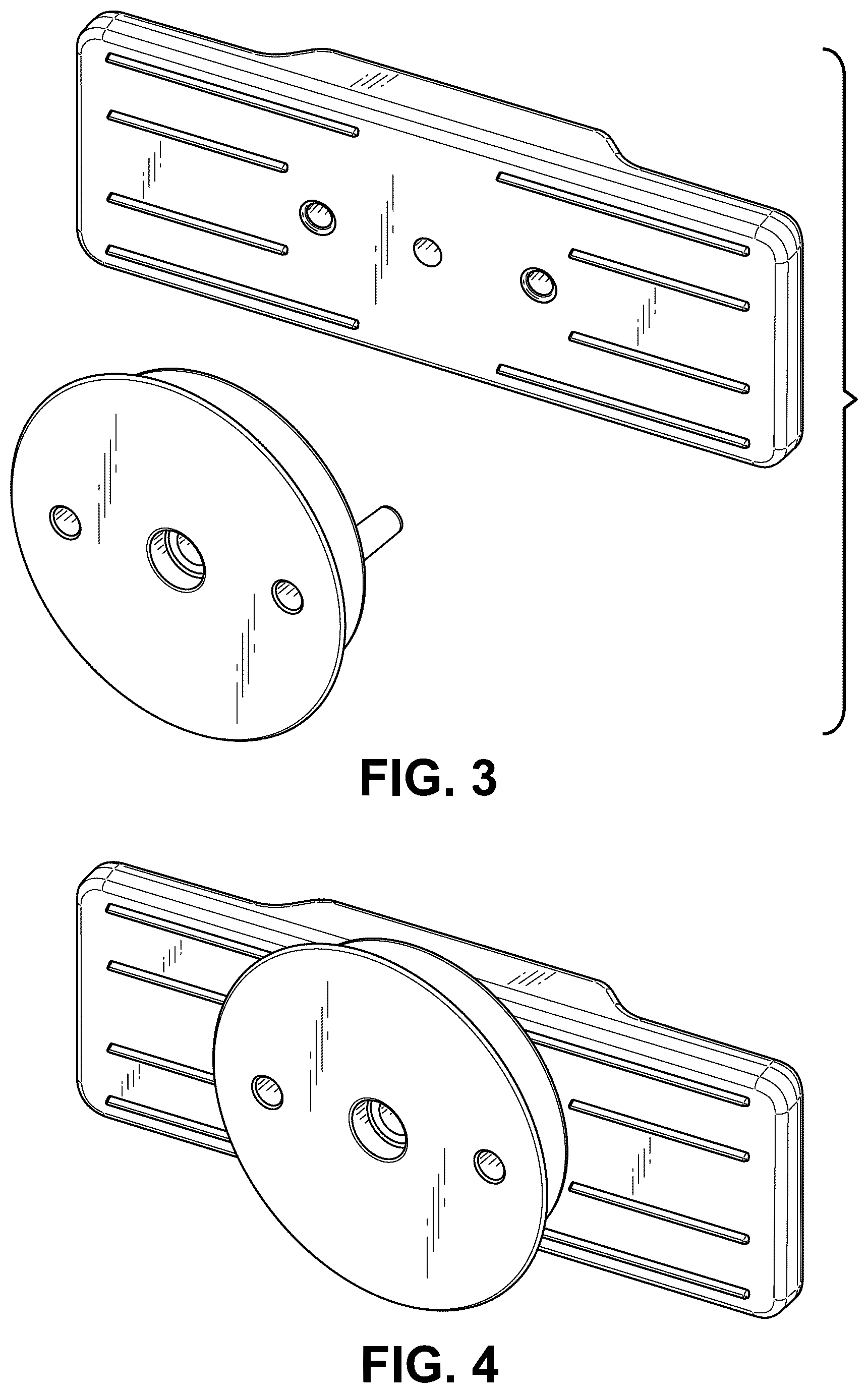 Patent USD1123596 Figure 2 – Wall fastener assembly