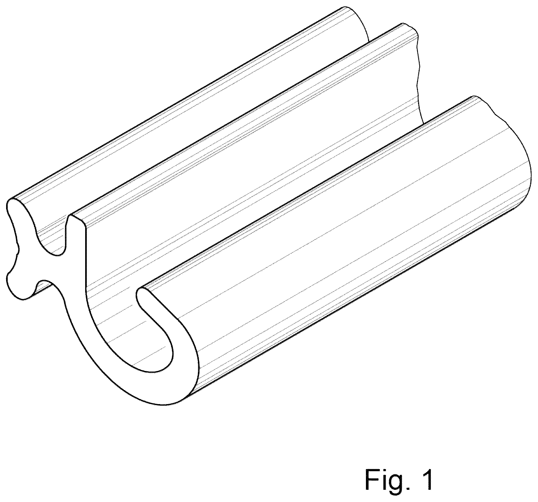 Patent USD1123598 — Sheet pile connector — Figure 1