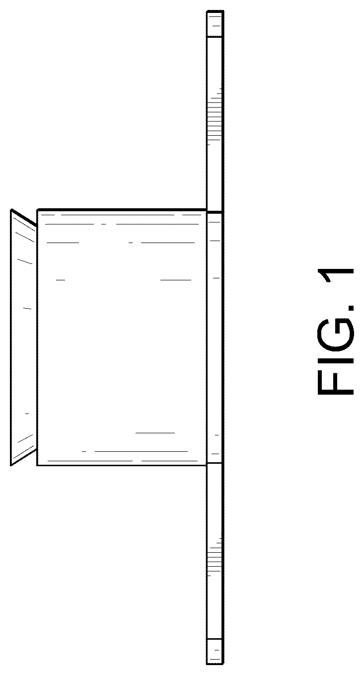 Patent USD1123600 Figure 1 – Member for closing a hole in a building board