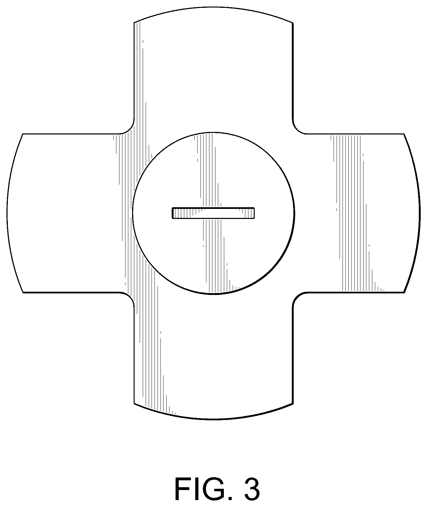 Patent USD1123600 Figure 3 – Member for closing a hole in a building board