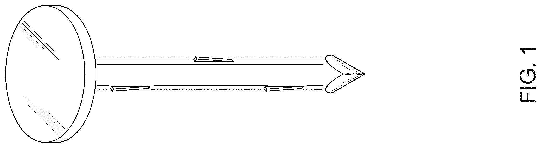 Patent USD1123602 Figure 1 – Nail