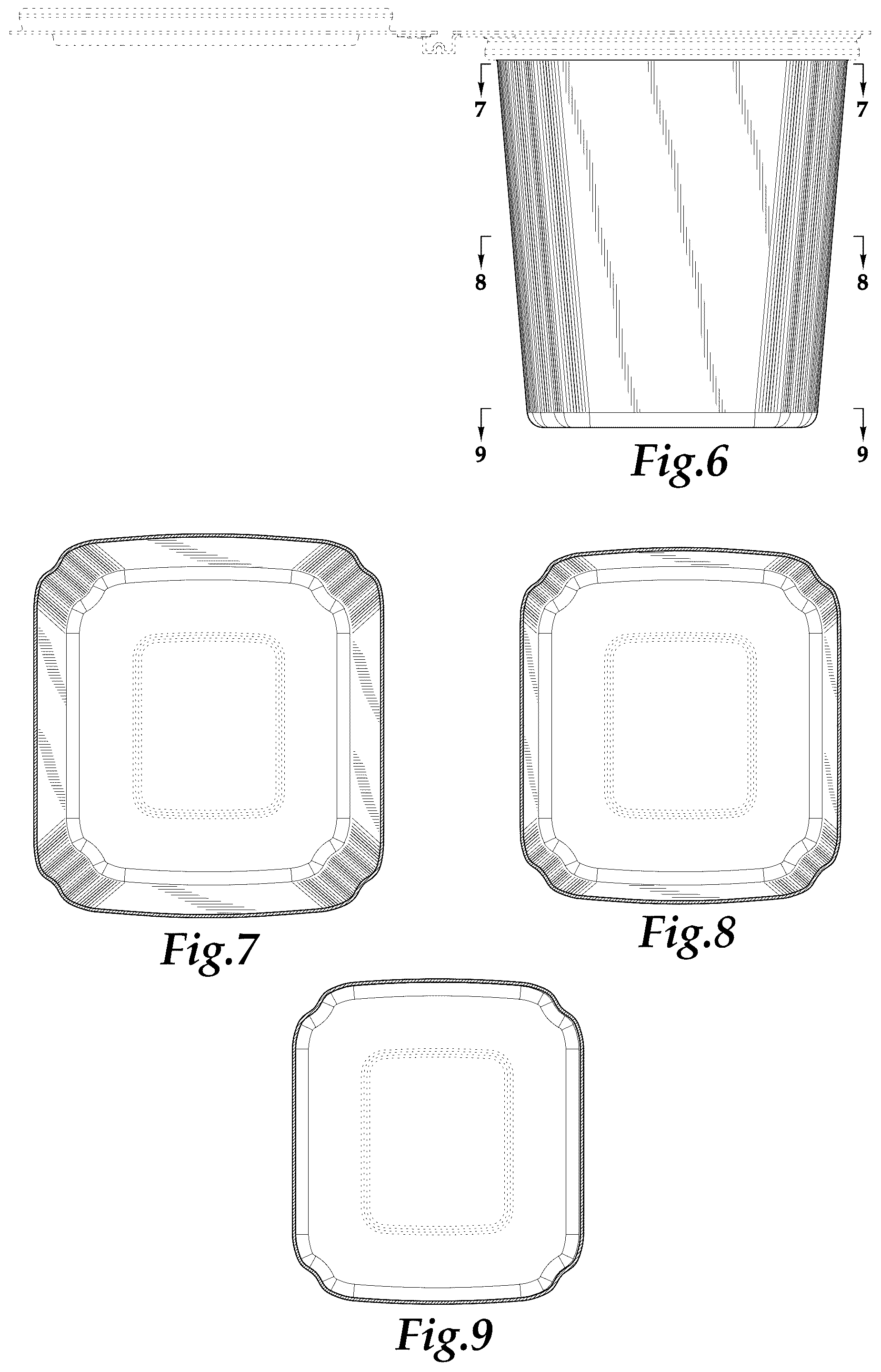Patent USD1123611 Figure 3 – Container body