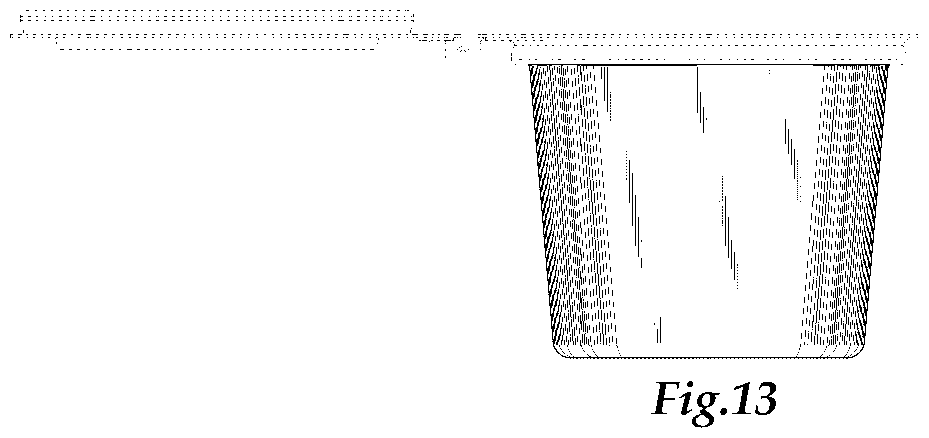Patent USD1123611 Figure 5 – Container body