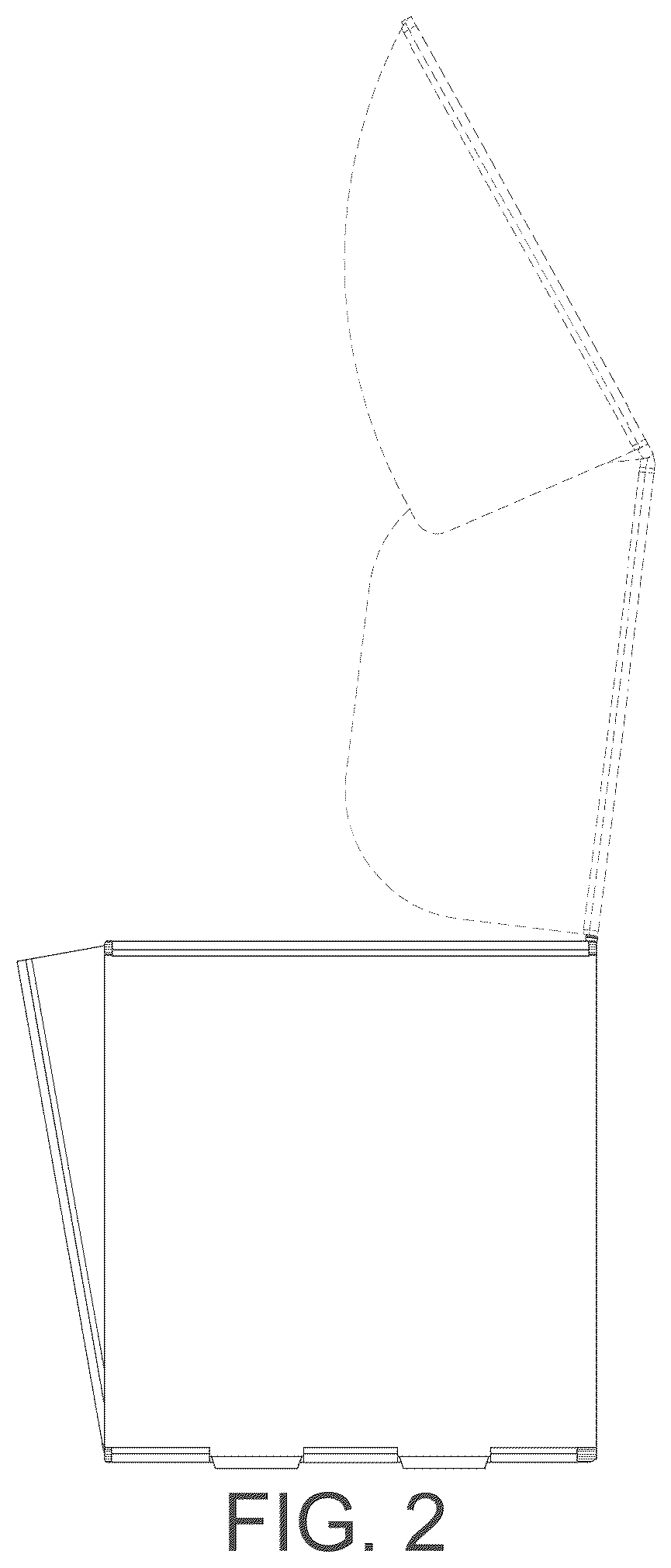 Patent USD1123614 Figure 2 – Dispenser box