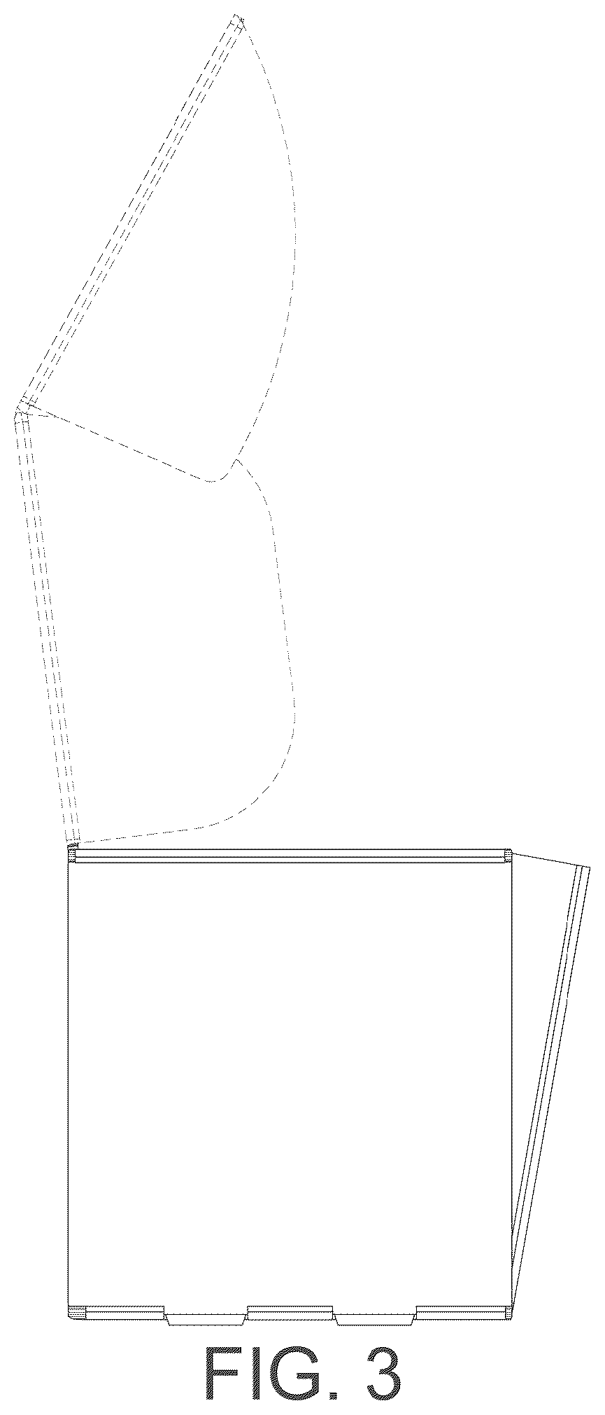 Patent USD1123614 Figure 3 – Dispenser box