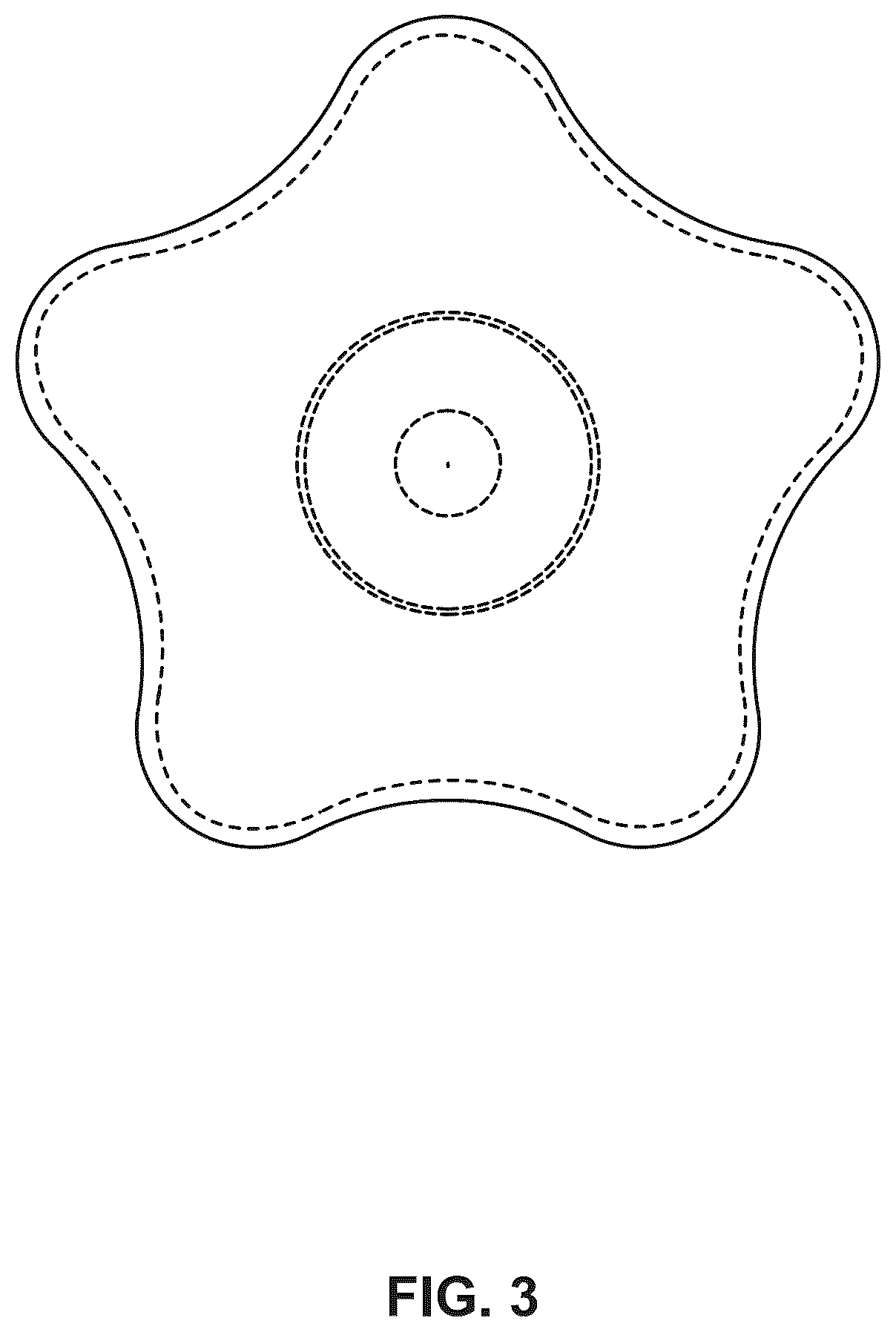 Patent USD1123618 Figure 3 – Ergonomic cap for pain topical products