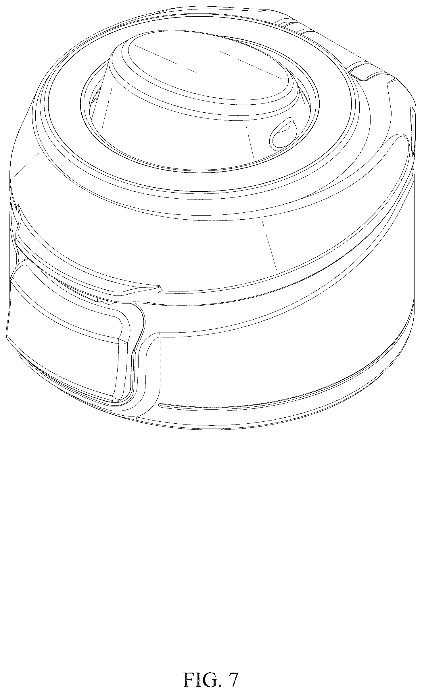 Patent USD1123620 Figure 7 – Sports water bottle lid