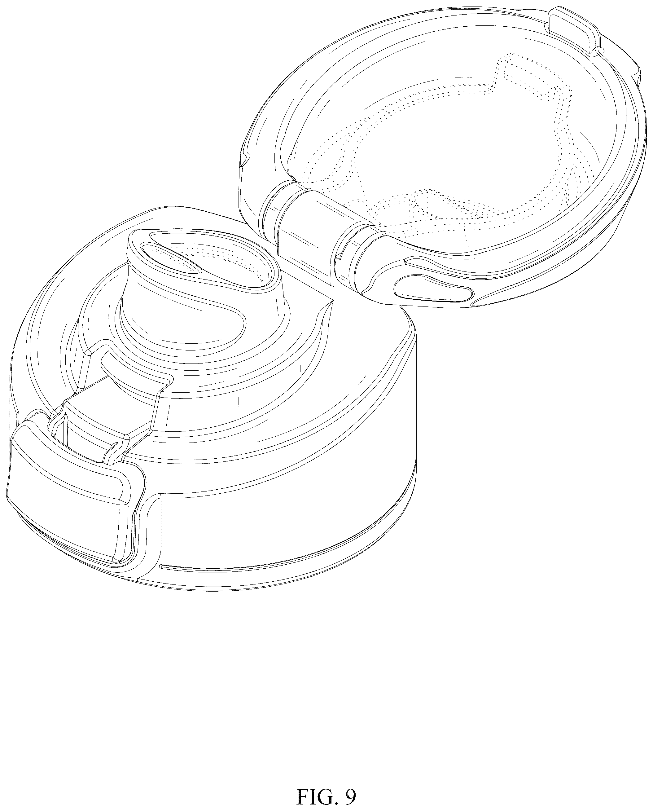 Patent USD1123620 Figure 9 – Sports water bottle lid