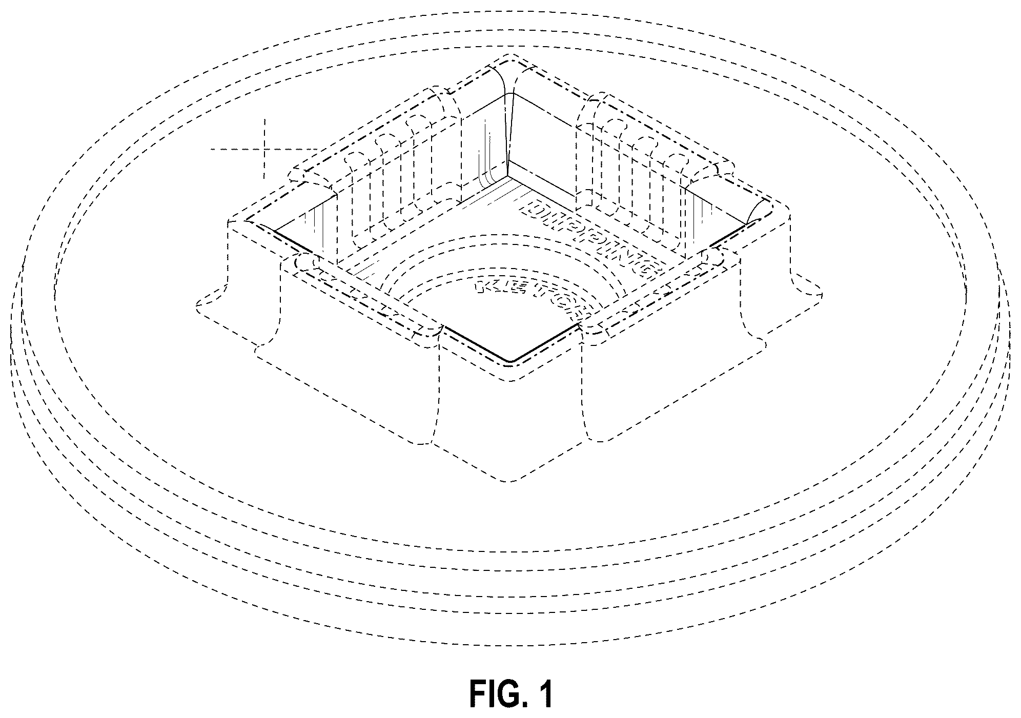 Patent USD1123621 Figure 1 – Cup lid with a condiment holder