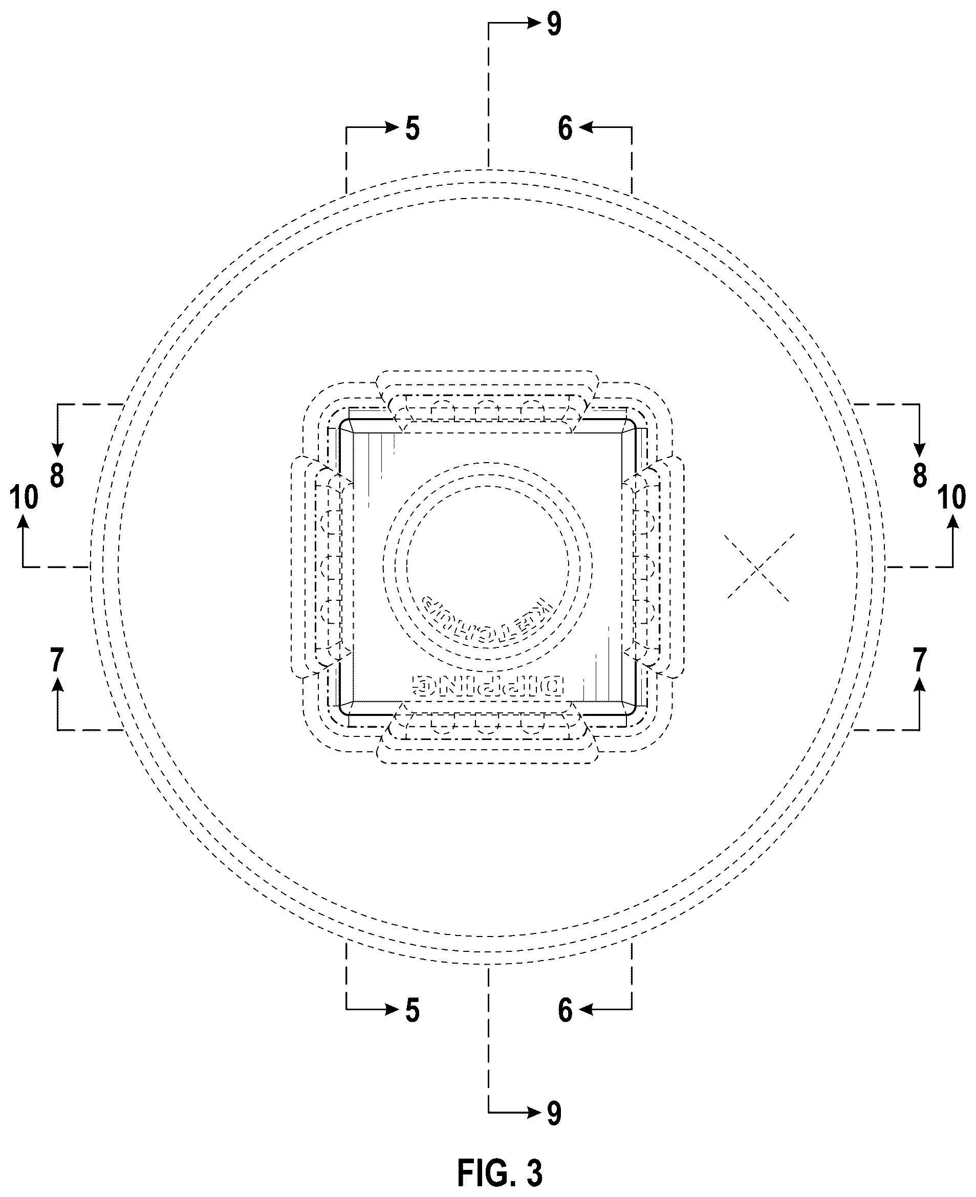 Patent USD1123621 Figure 3 – Cup lid with a condiment holder