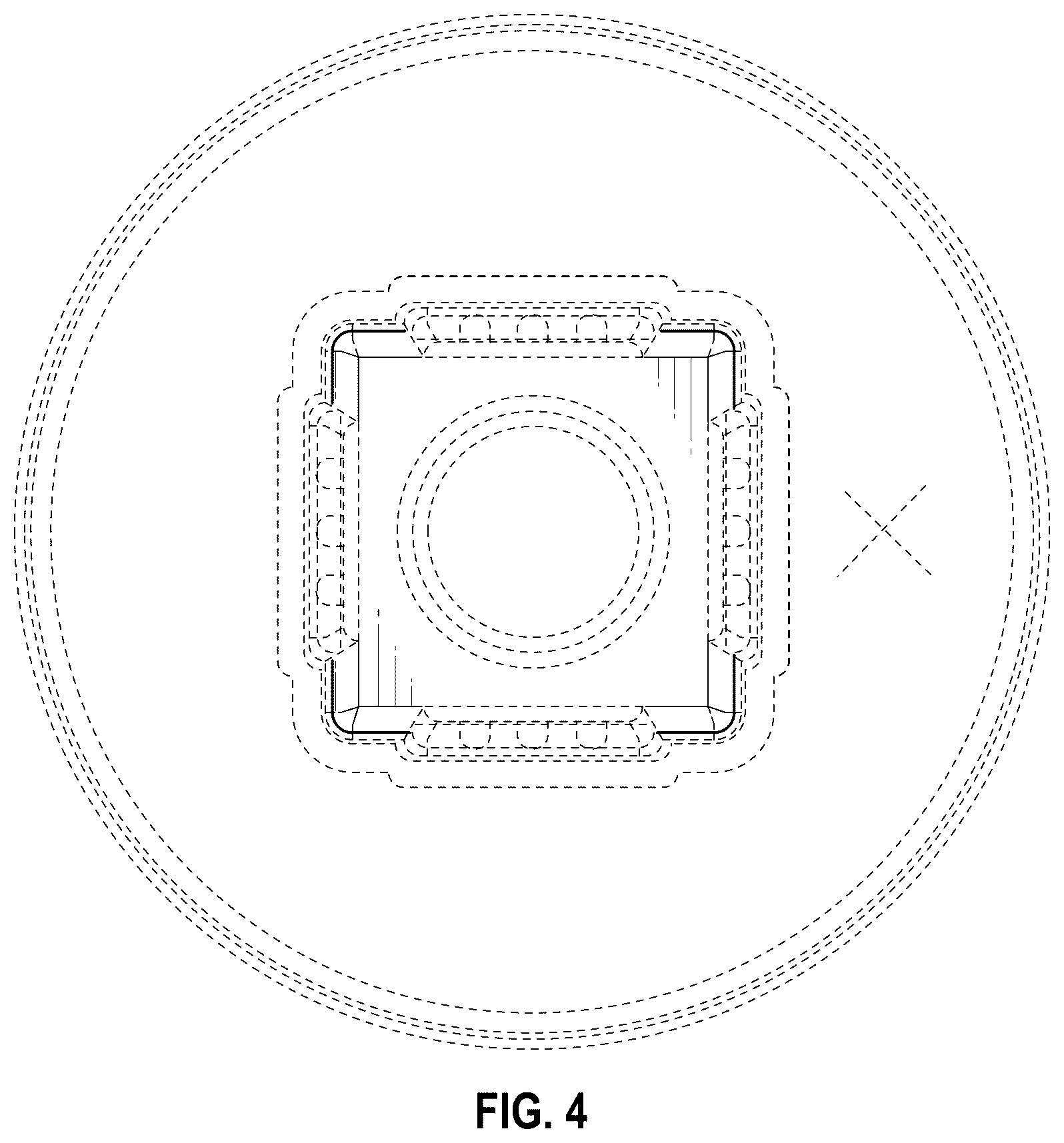 Patent USD1123621 Figure 4 – Cup lid with a condiment holder