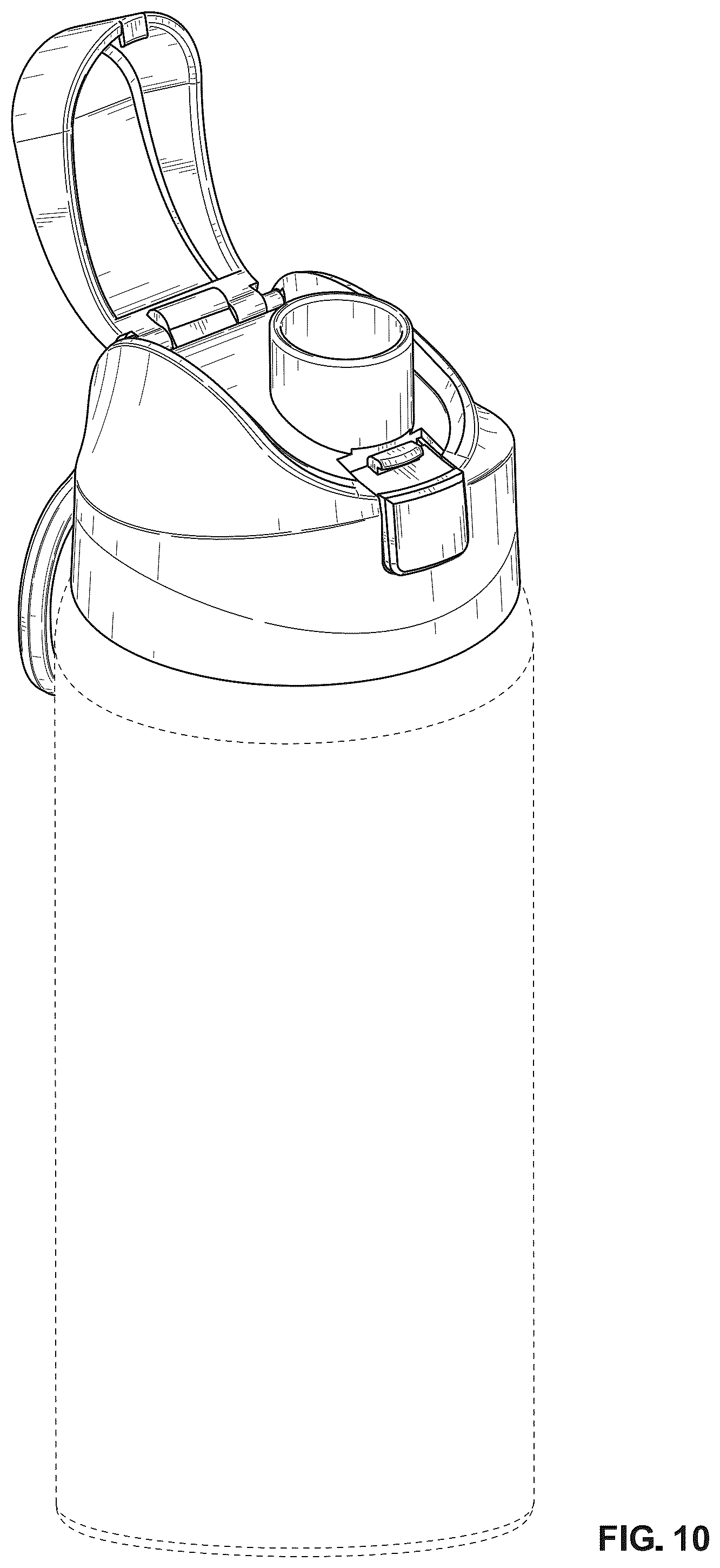Patent USD1123624 Figure 10 – Bottle cap