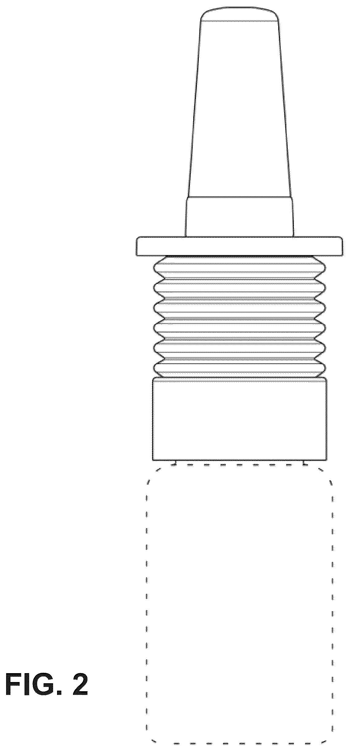 Patent USD1123625 Figure 2 – Fluid dispenser