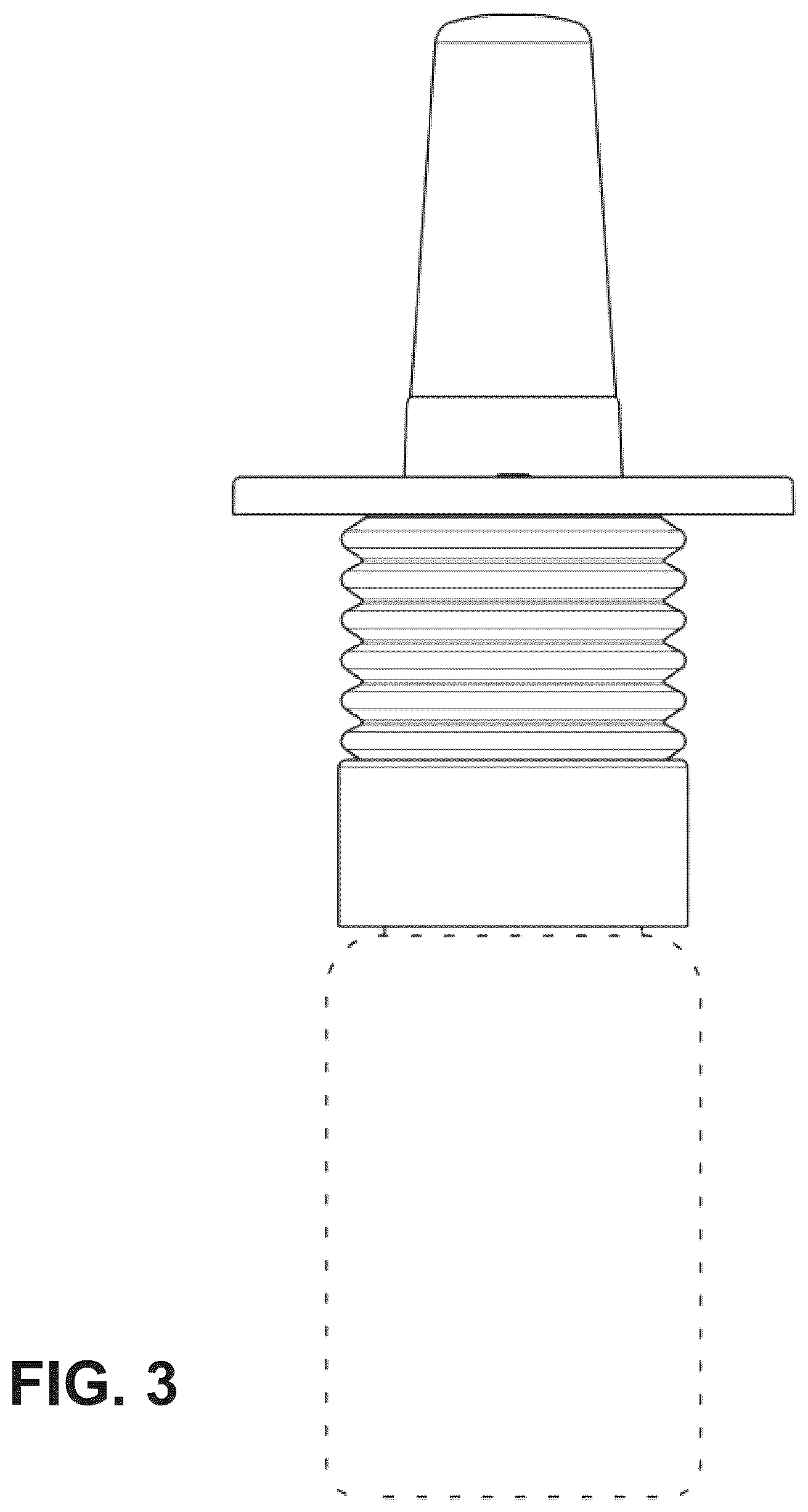 Patent USD1123625 Figure 3 – Fluid dispenser