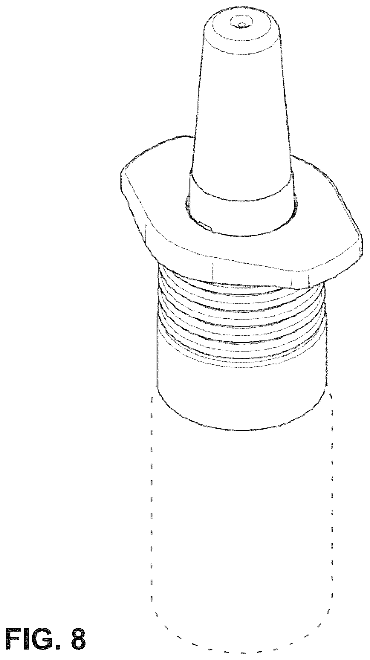 Patent USD1123625 Figure 8 – Fluid dispenser
