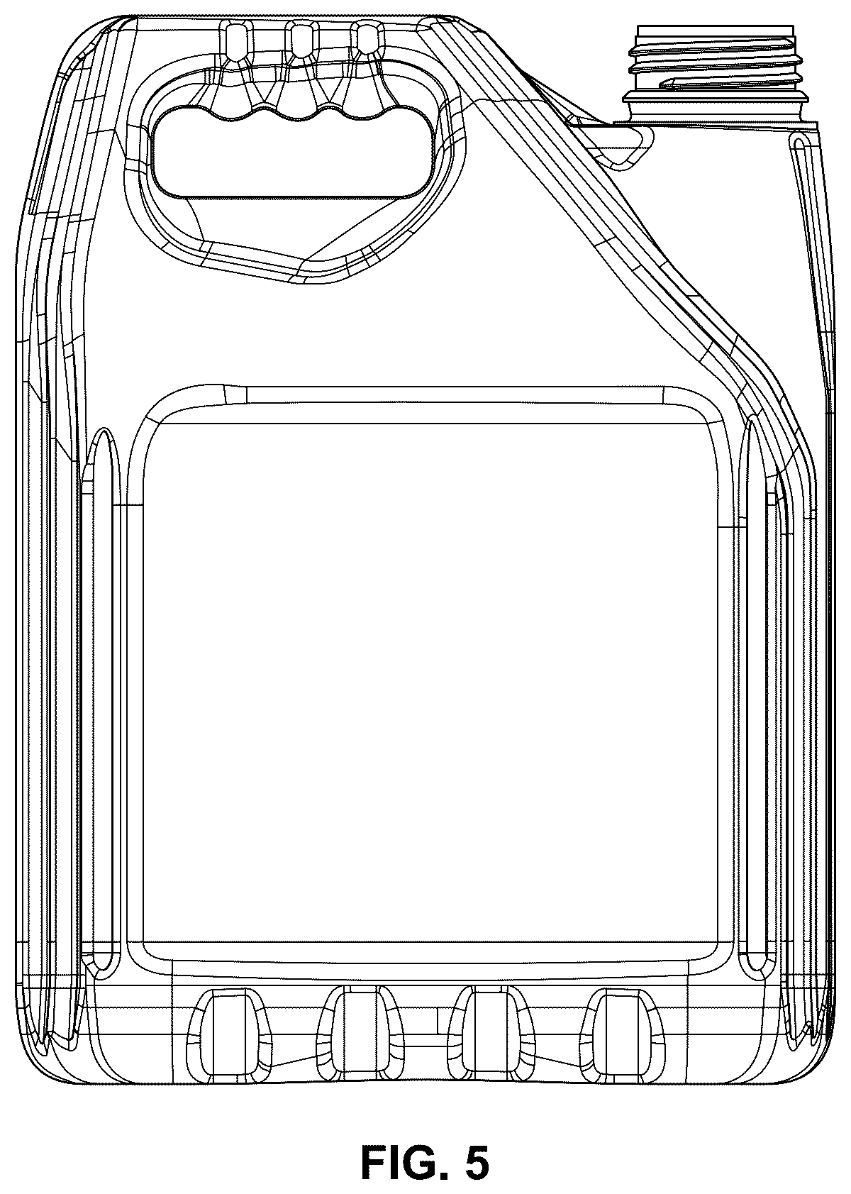 Patent USD1123628 Figure 5 – Lubricant container