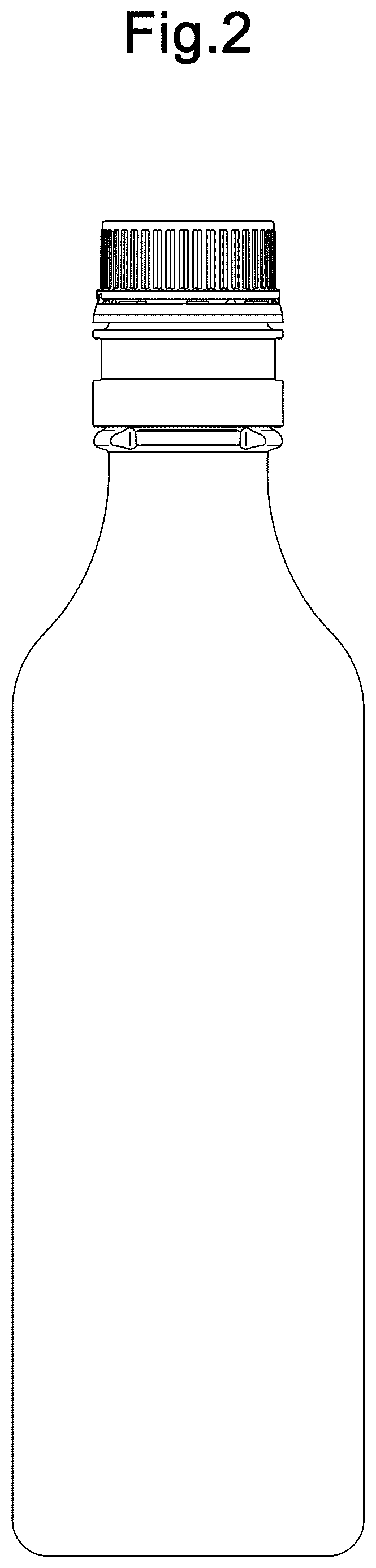 Patent USD1123634 Figure 2 – Packaging bottle