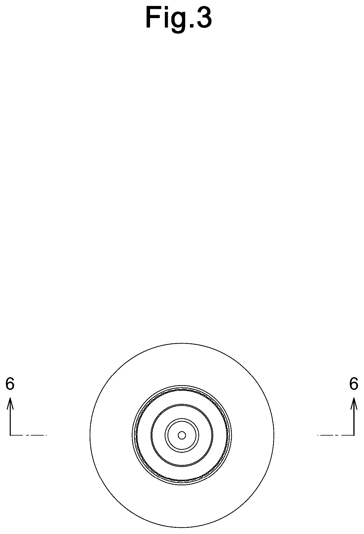 Patent USD1123634 Figure 3 – Packaging bottle