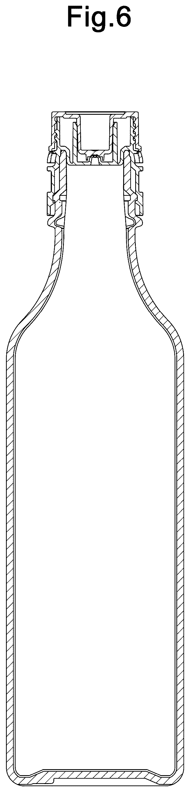 Patent USD1123634 Figure 6 – Packaging bottle