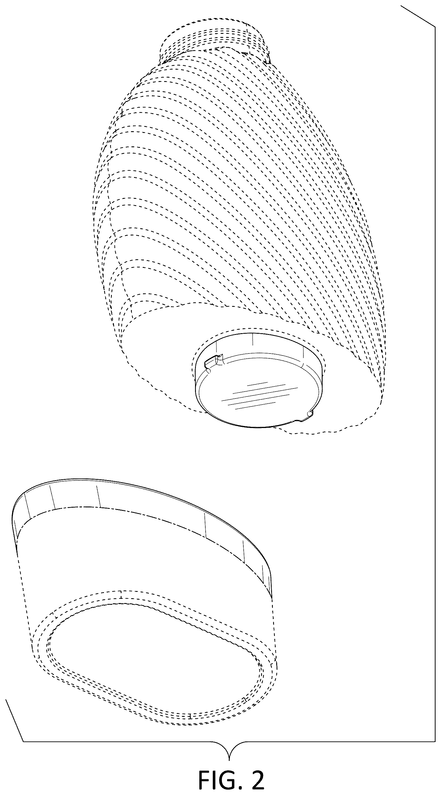 Patent USD1123635 Figure 2 – Combined storage container and fragrance dispensing unit