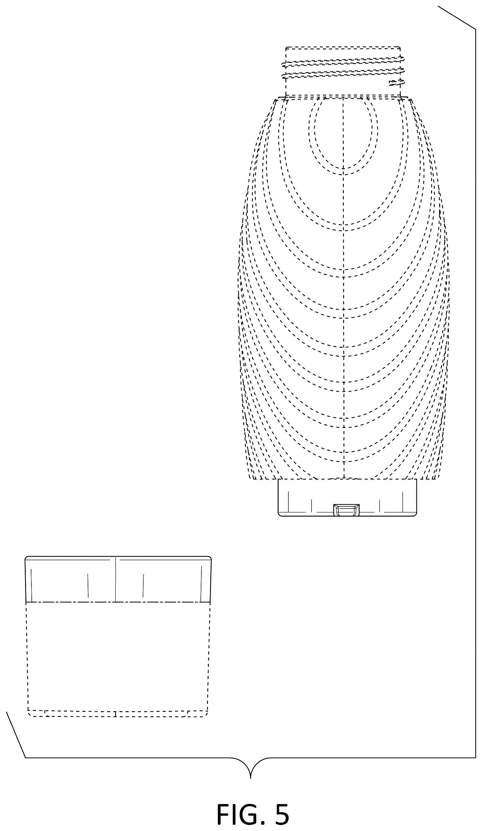 Patent USD1123635 Figure 5 – Combined storage container and fragrance dispensing unit