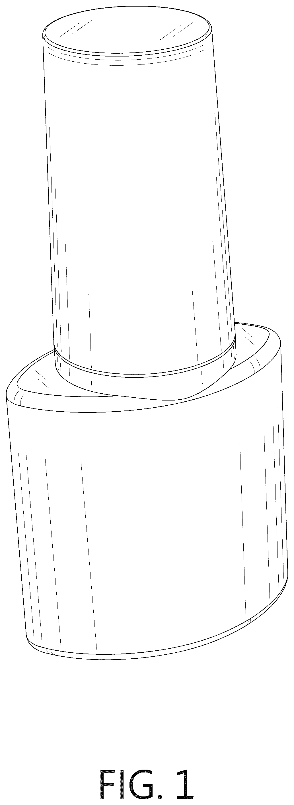 Patent USD1123640 Figure 1 – Cosmetics bottle