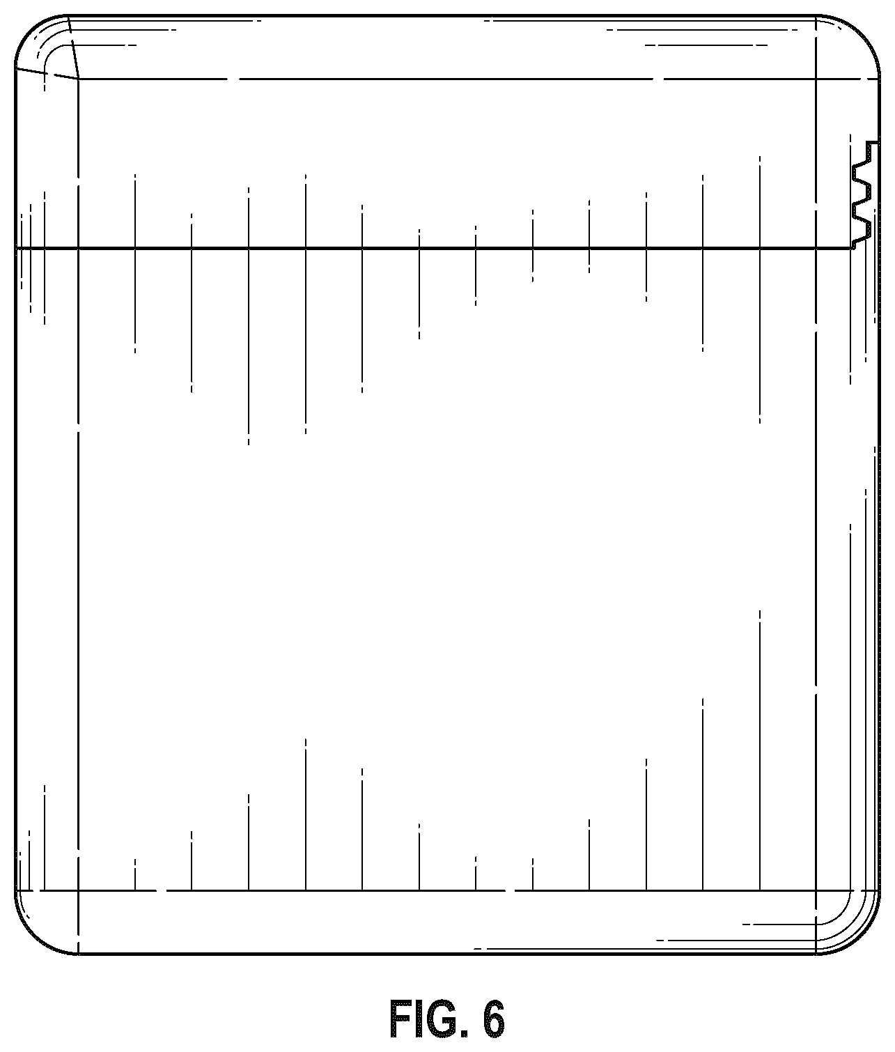 Patent USD1123645 Figure 5 – Combined container and dispenser